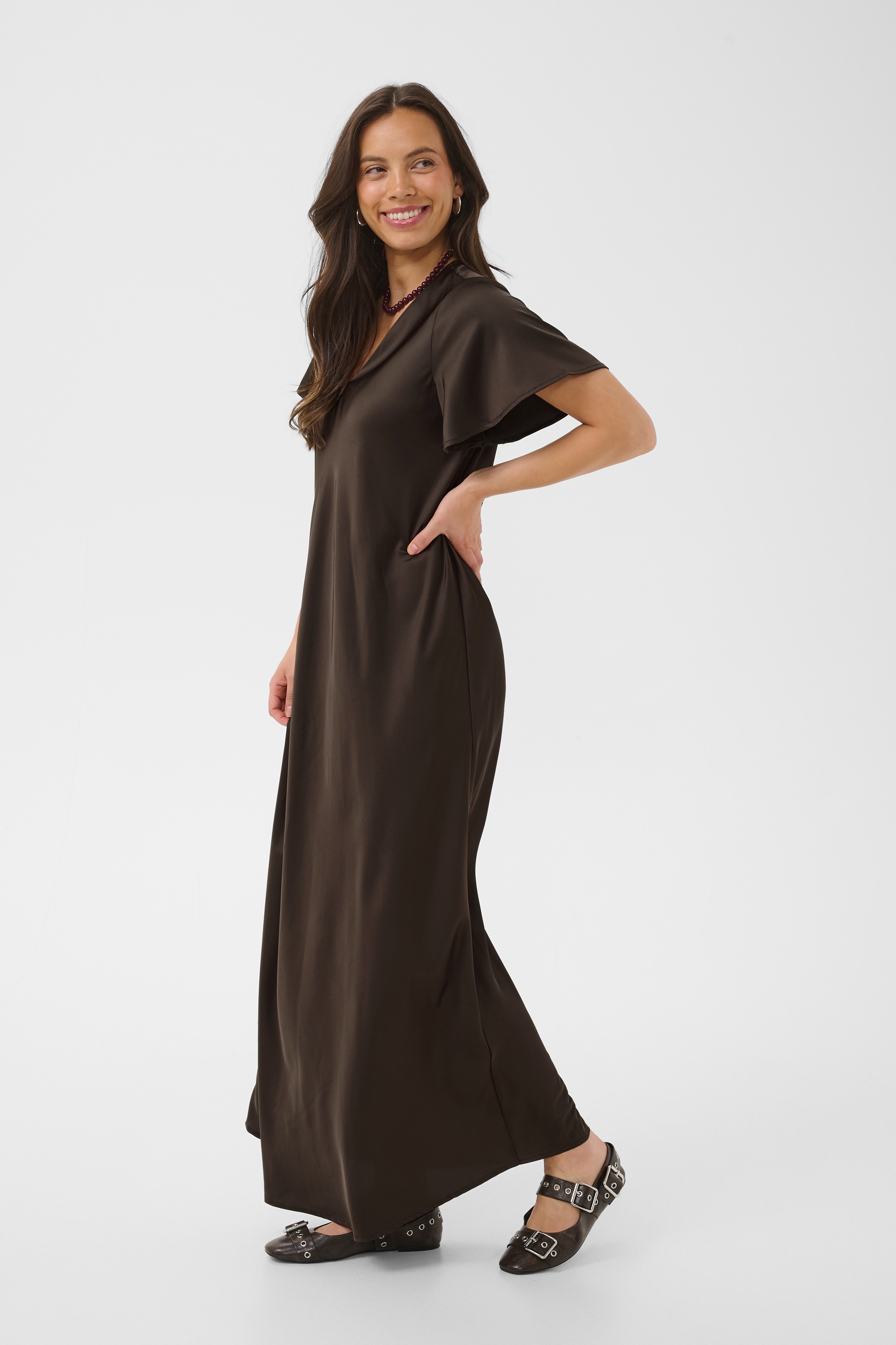 Saint Tropez Midikleid »Damen Kleid LodisaSZ«