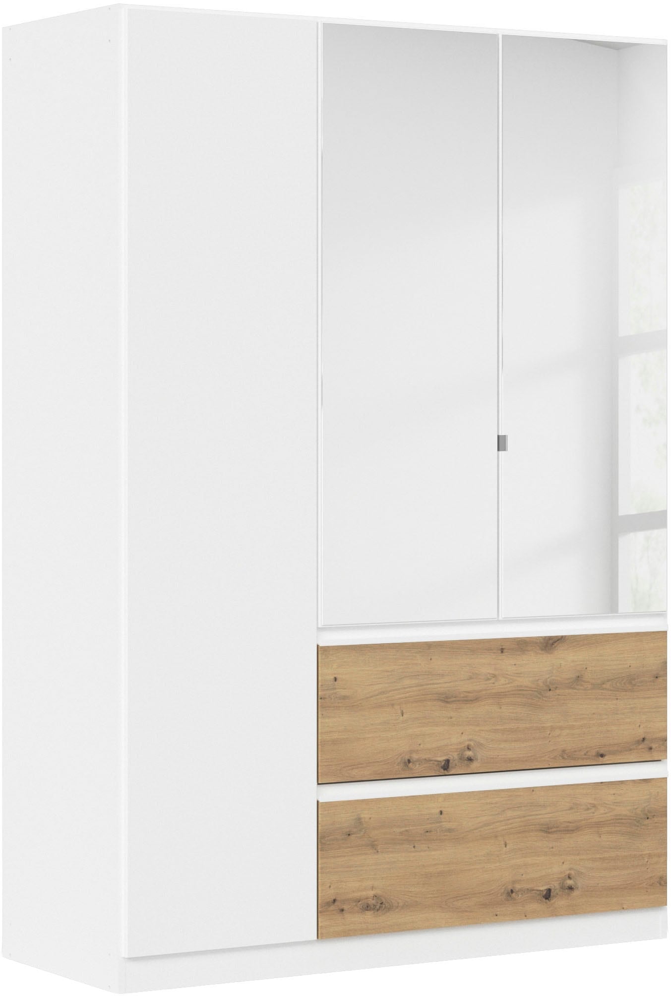 rauch Drehtürenschrank "Kleiderschrank Schrank Garderobe COSTA in den Breiten 91/136/181 cm" in 3 Ausstattungen BASIC/CLASSIC/PREMIUM, mit Spiegel, grifflose Front und Push-to-Open Funktion MADE IN GERMANY