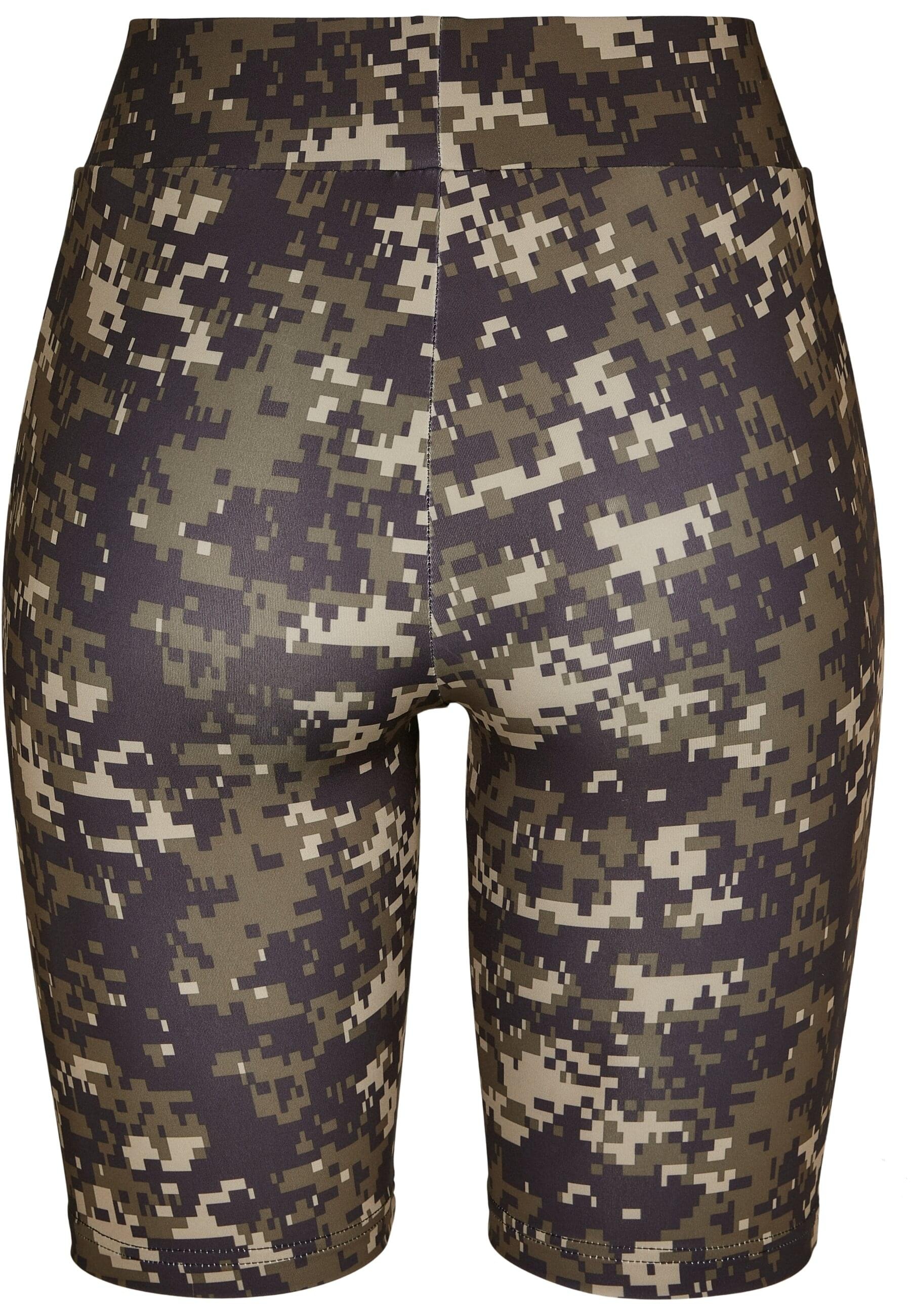 URBAN CLASSICS Stoffhose »Urban Classics Damen Ladies High Waist Camo Tech Cycle Shorts«, (1 tlg.)