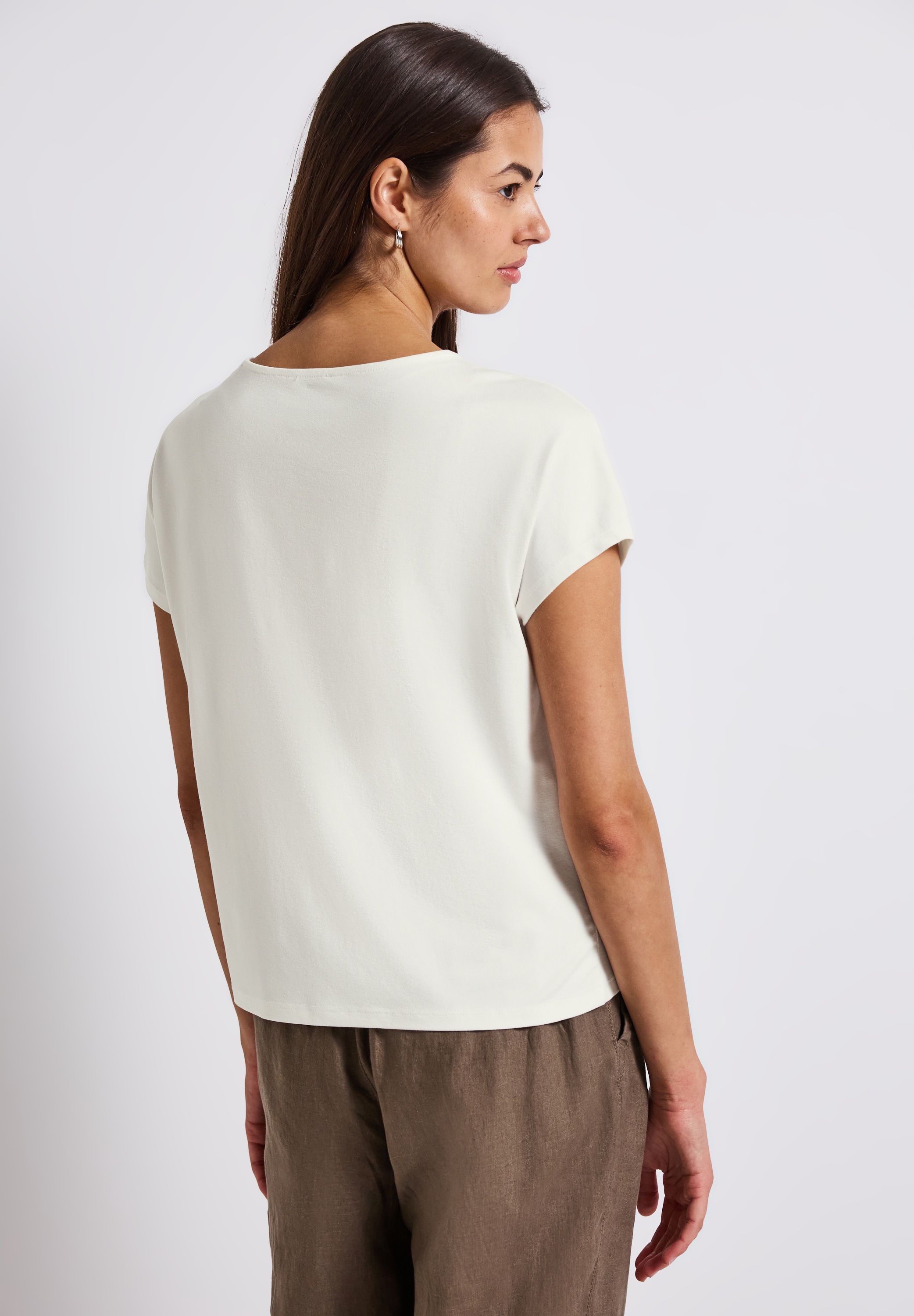 STREET ONE Shirttop, mit Cut-Out Detail