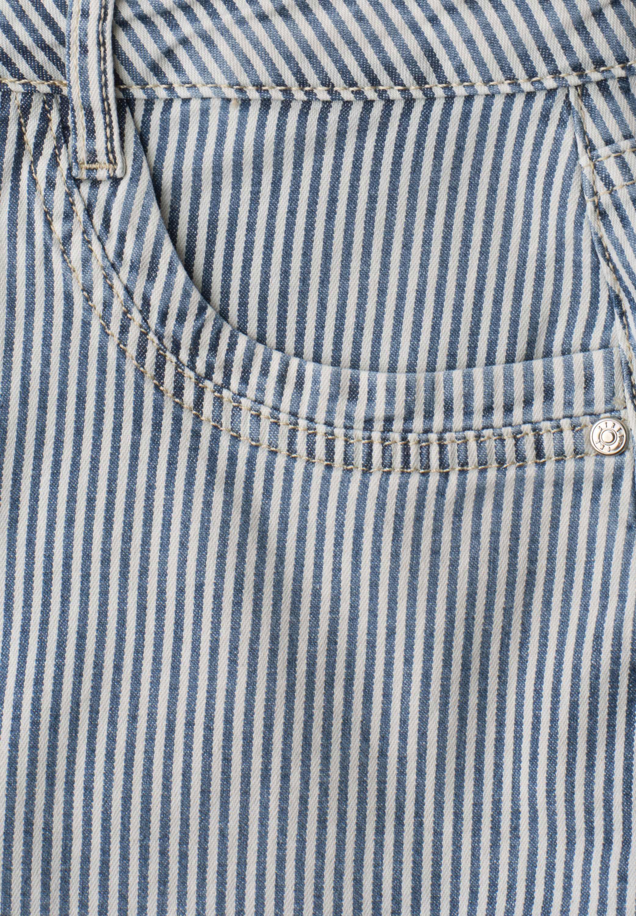 STREET ONE Comfort-fit-Jeans im Streifendesign
