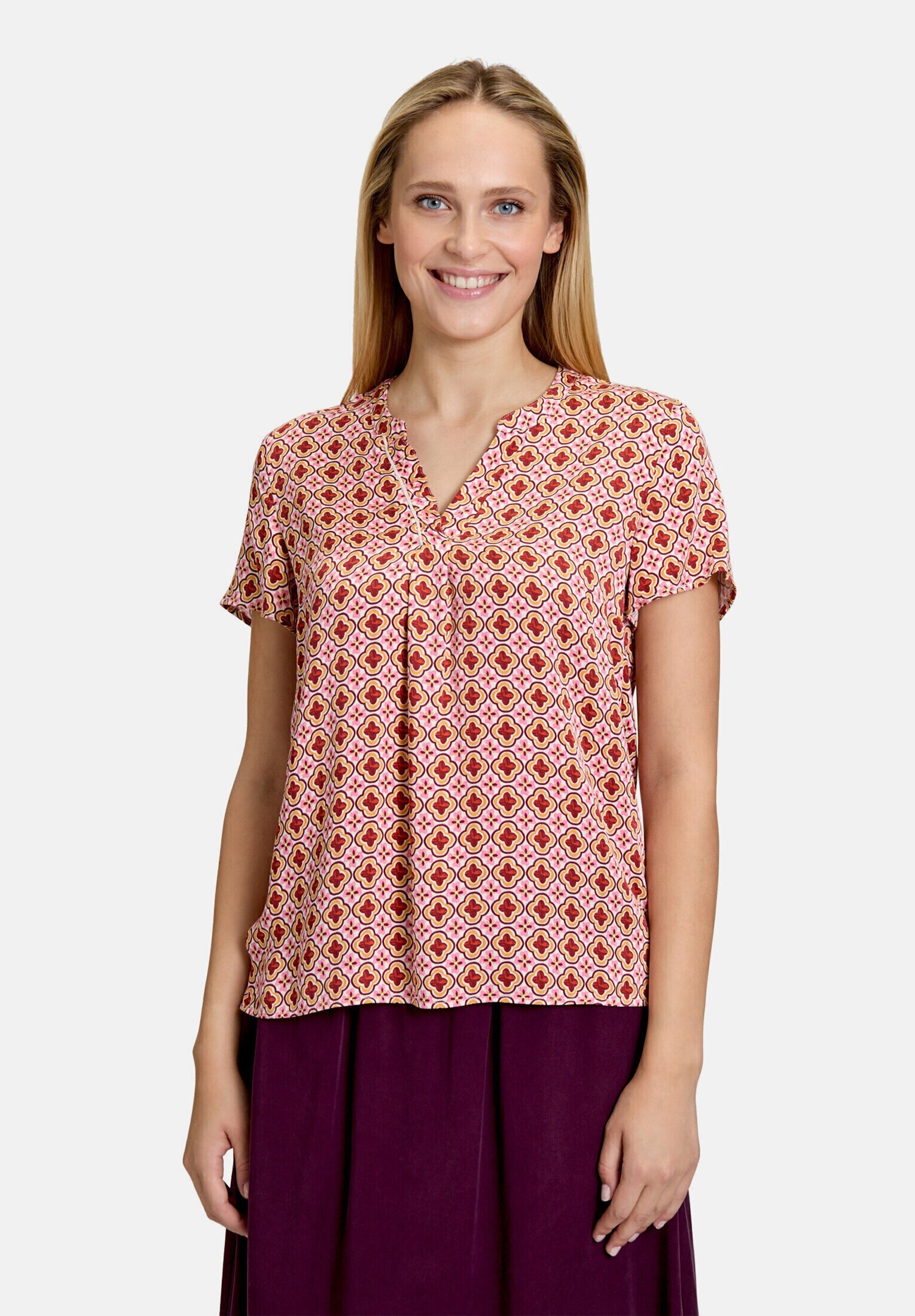 Cartoon Shirtbluse »Damen mit Rüschen«