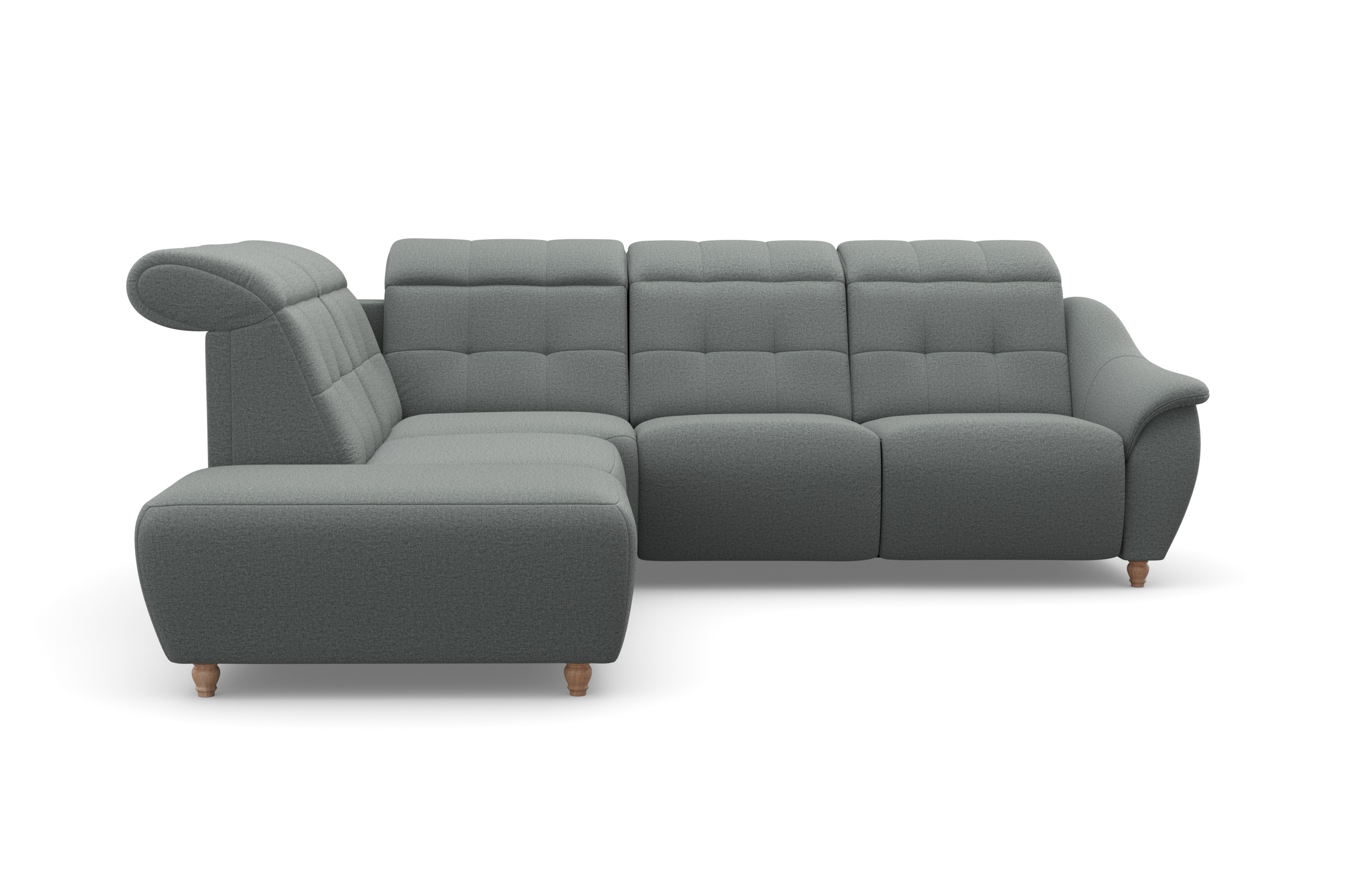 Home affaire Ecksofa "Boston L-Form" Kopfteilverstellung an jeder Sitzfläch günstig online kaufen