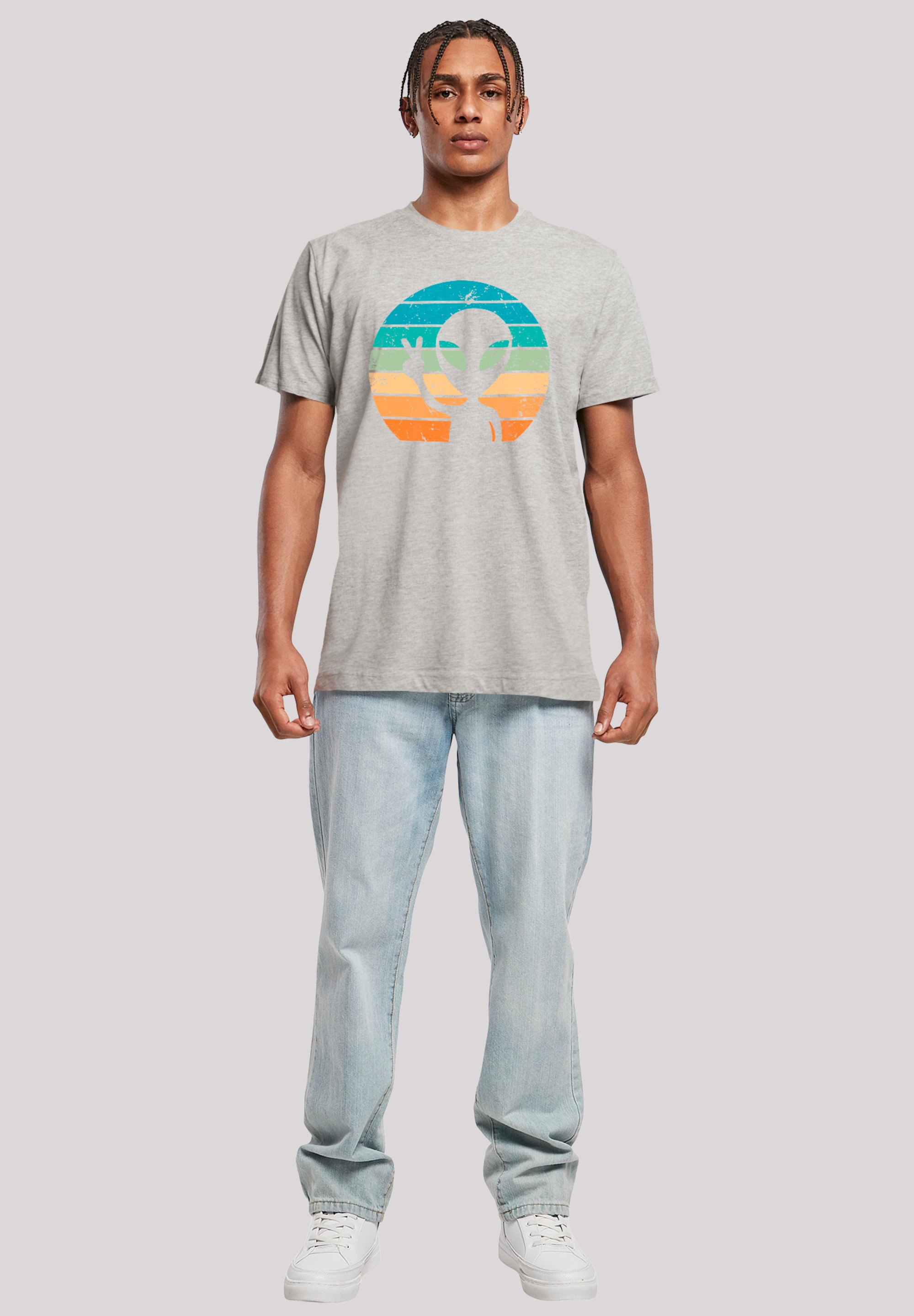 F4NT4STIC T-Shirt »Alien Piece Sonnenuntergang«, Premium Qualität