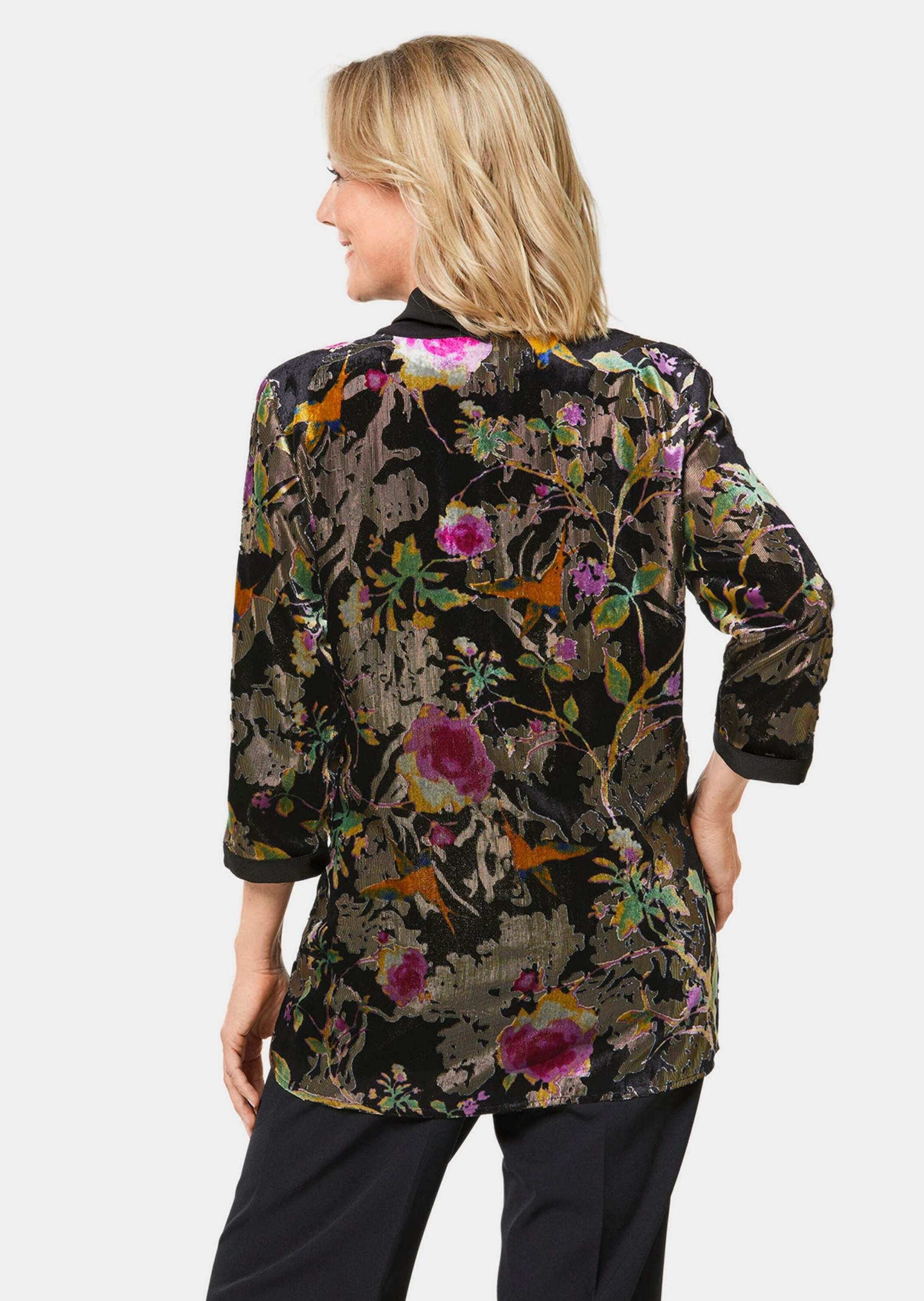 GOLDNER Jackenblazer »Samtausbrenner-Jacke Exquisites Samtausbrennerjäckchen«