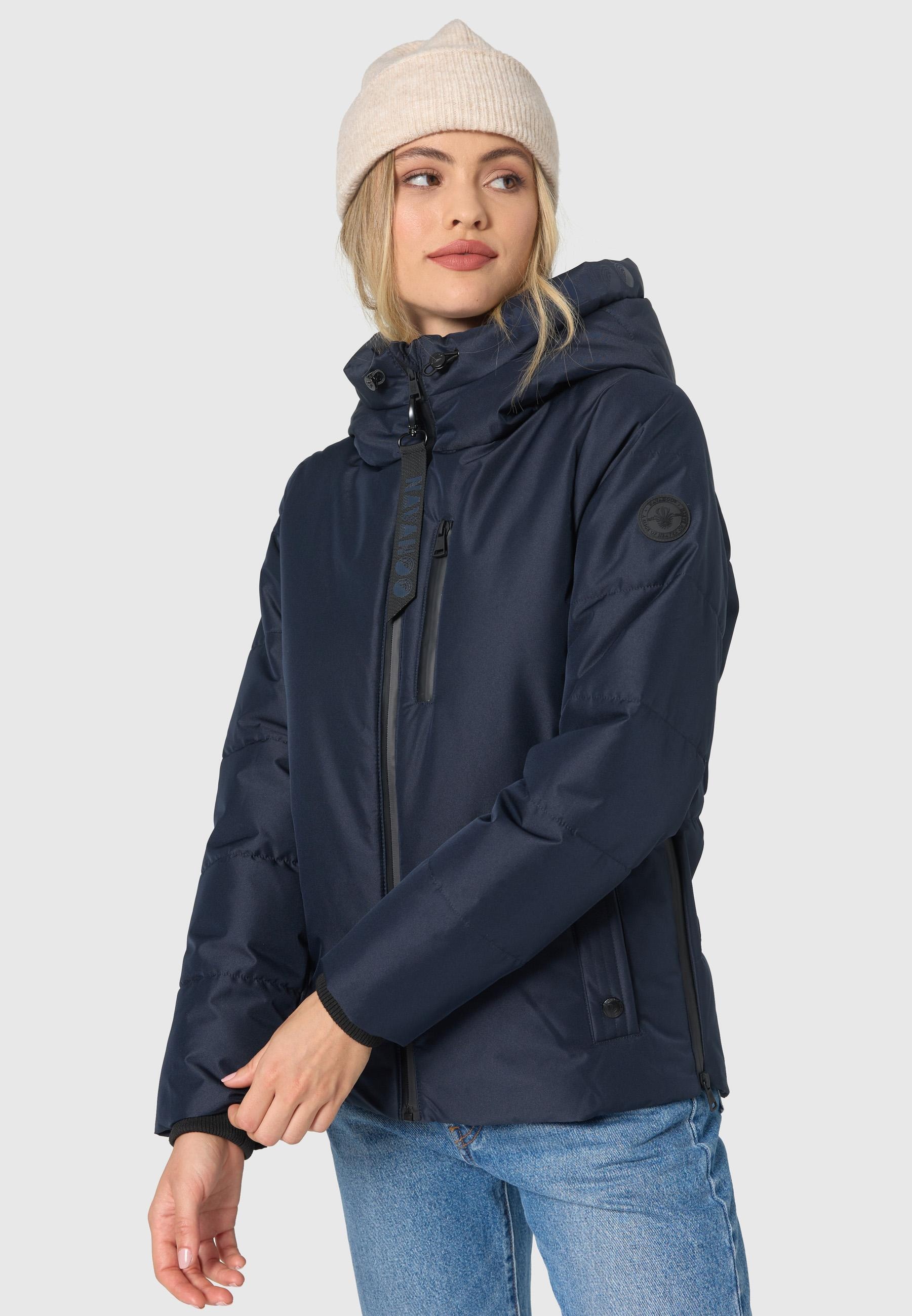 Navahoo Steppjacke »Krümelein« mit Kapuze stylische Damen Winterjacke mit dezenter Steppung