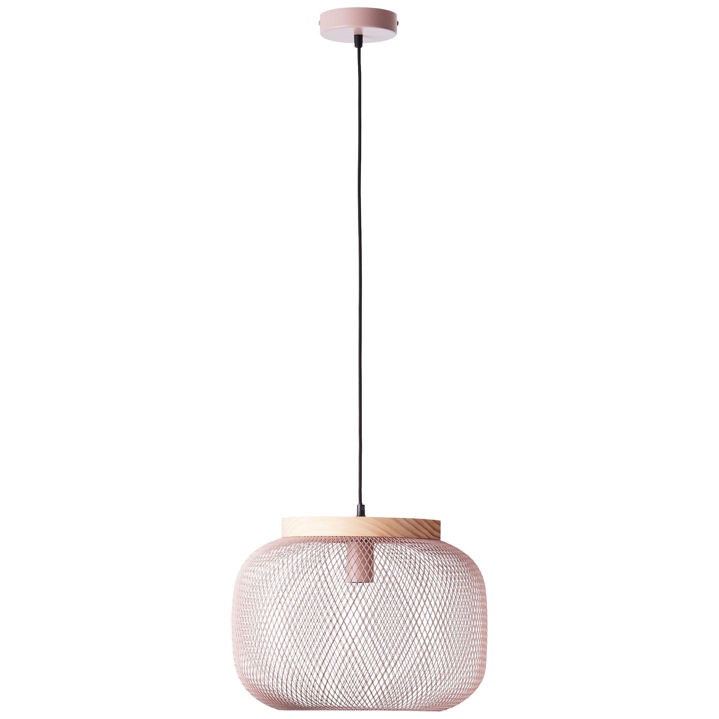 Brilliant Pendelleuchte »Giada«, 1 flammig, Leuchtmittel E27 | ohne Leuchtmittel, Pendelleuchte, 40 cm, E27, kürzbar, Metall/Holz
