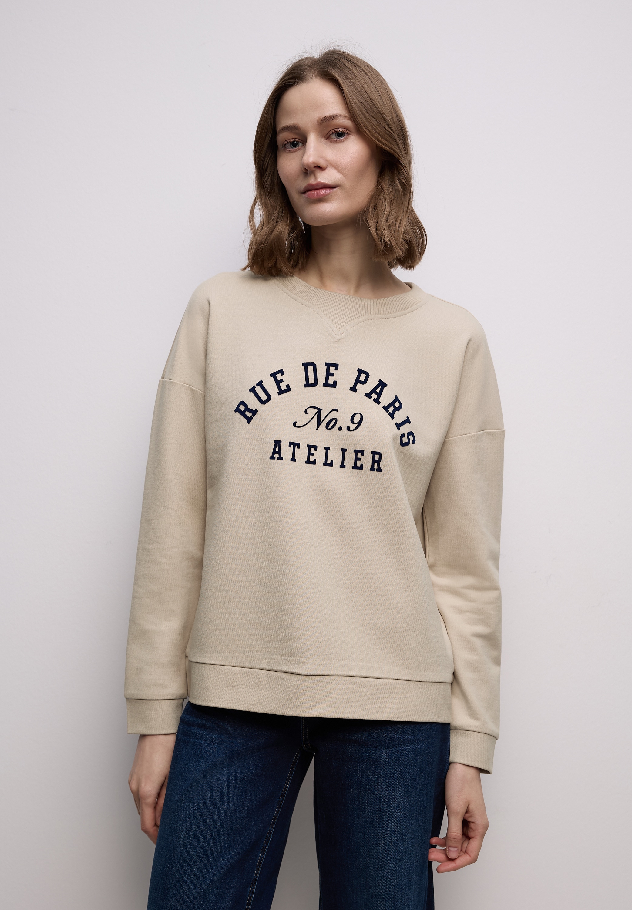 STREET ONE Langarmshirt mit Wording-Print günstig online kaufen