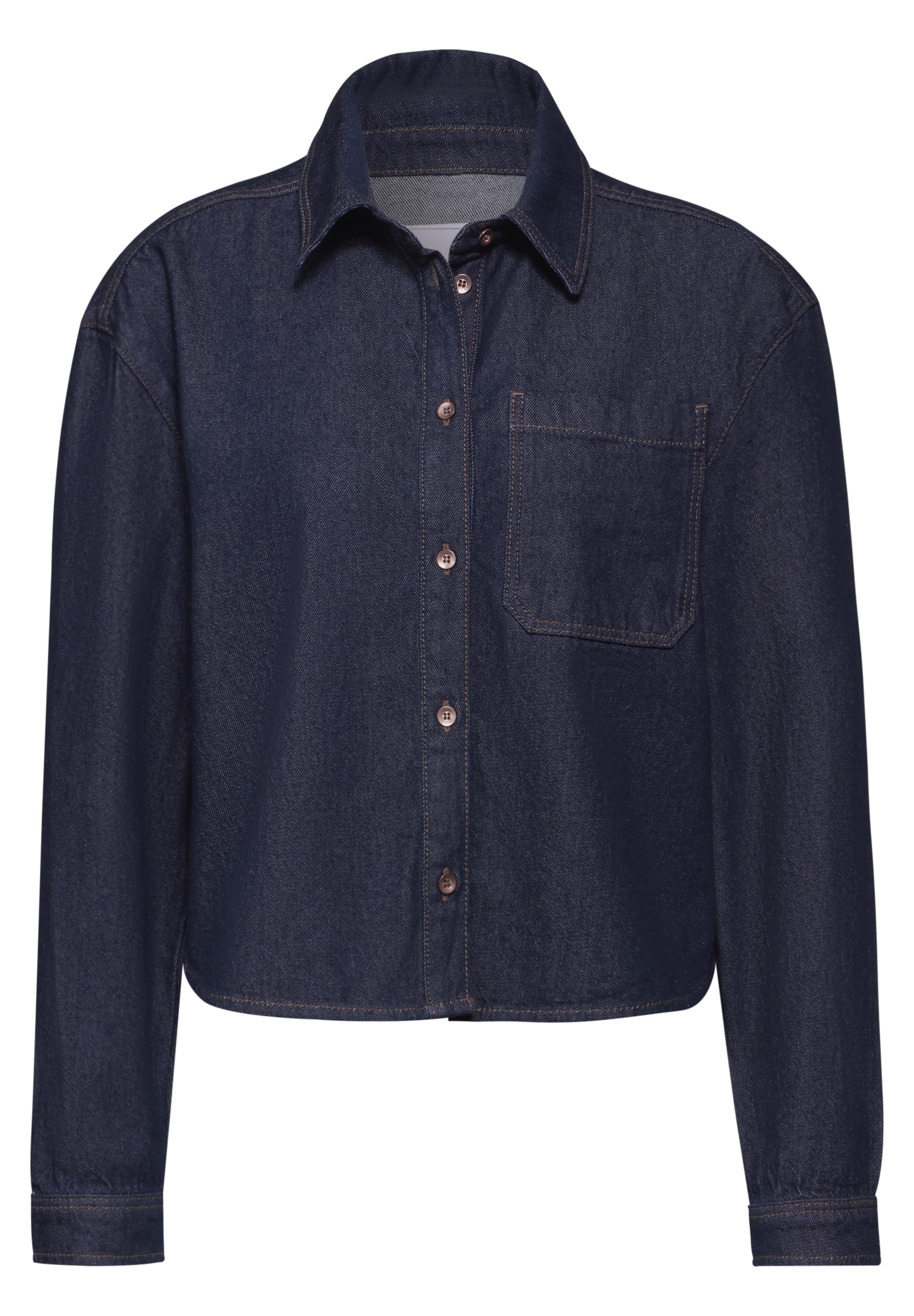 STREET ONE STUDIO Jeansbluse, mit Brusttasche
