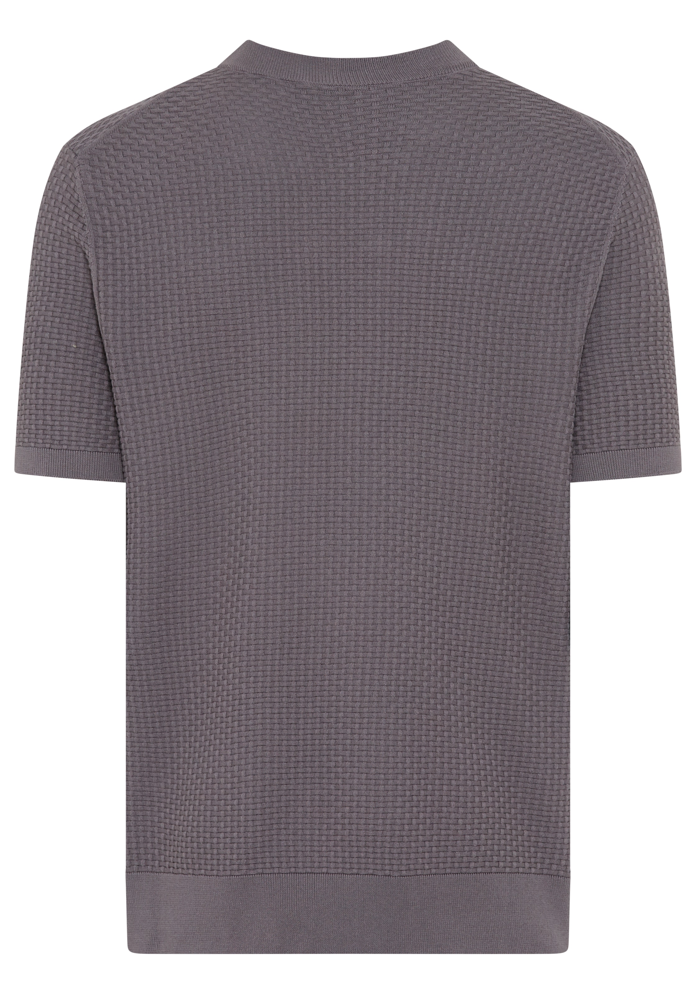 BOSS Kurzarmpullover »Nilton« Premium Menswear Business-Casual-Look, Strukturstrick-Material