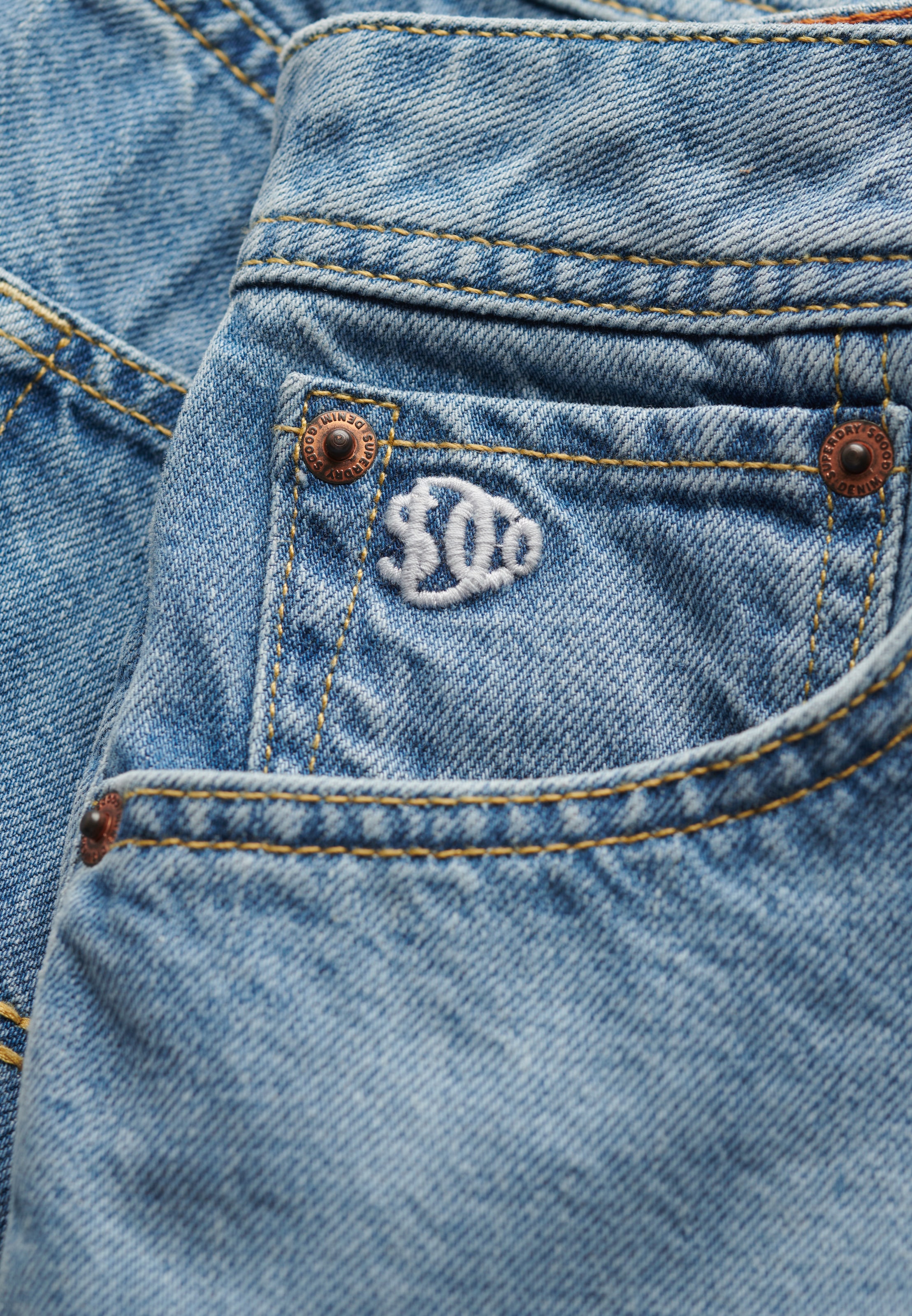 Superdry Jeanshotpants »MID RISE DENIM HOT SHORT«
