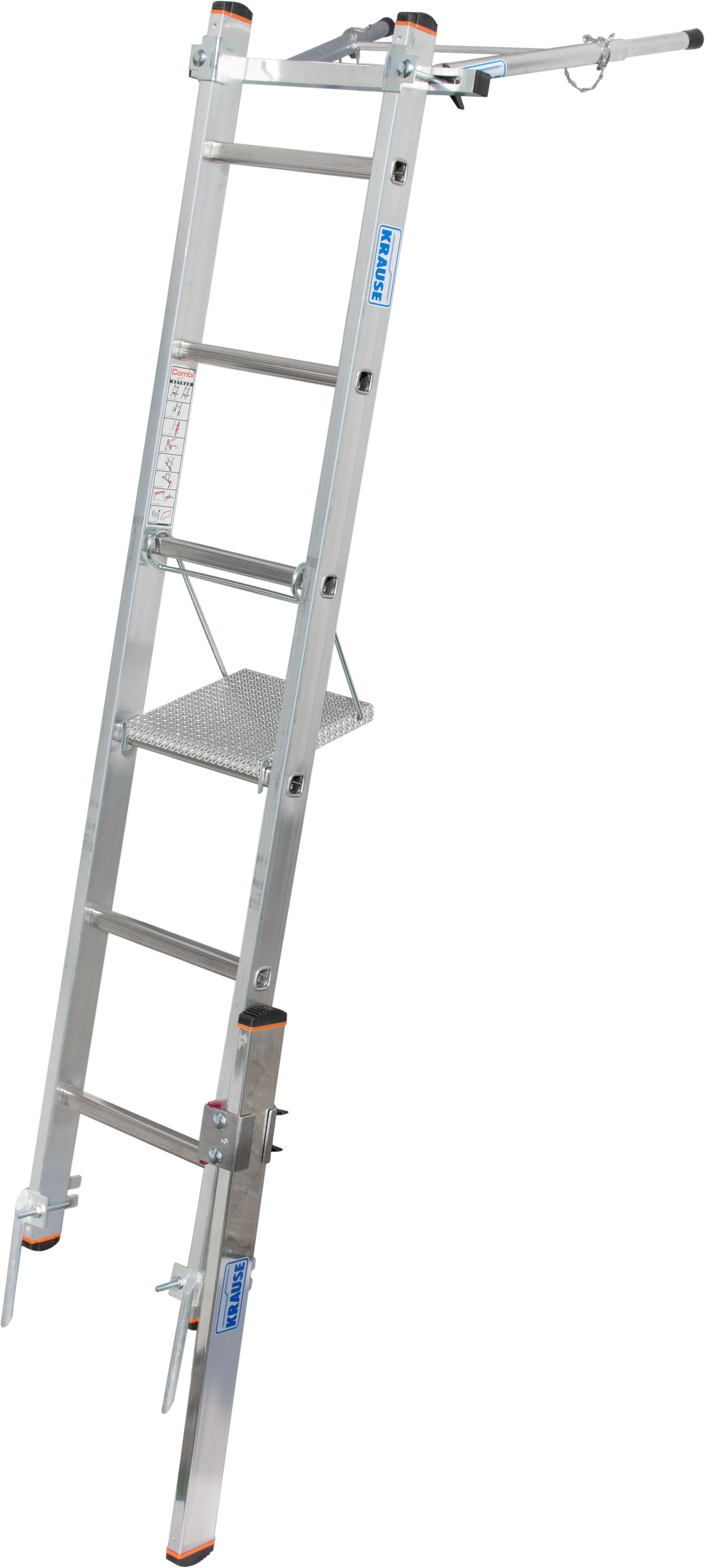 KRAUSE Stützfuß "CombiSystem Traversen-Höhenausgleich", B:9cm H:38cm T:28cm, silber, Stützelemente