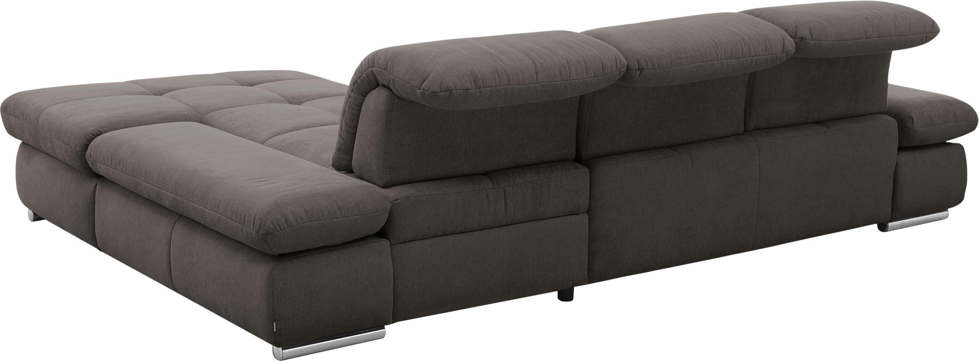 Thumbnail - set one by Musterring Ecksofa "SO4100 V" mit verstellbaren Kopfteilen, wahlweise mit Funktionen, Cord-Bezug