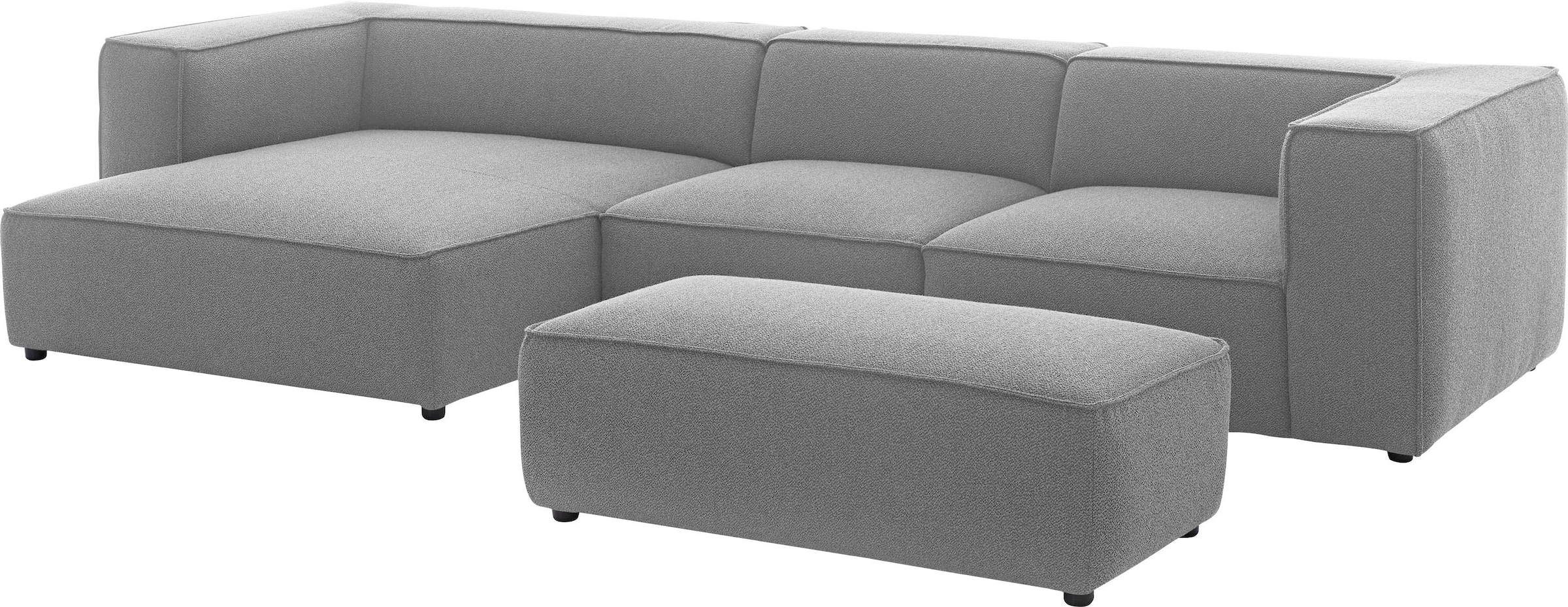 W.SCHILLIG Ecksofa »around-the-block«, mit eleganter Biese, mit Federkern, Breite 341 cm