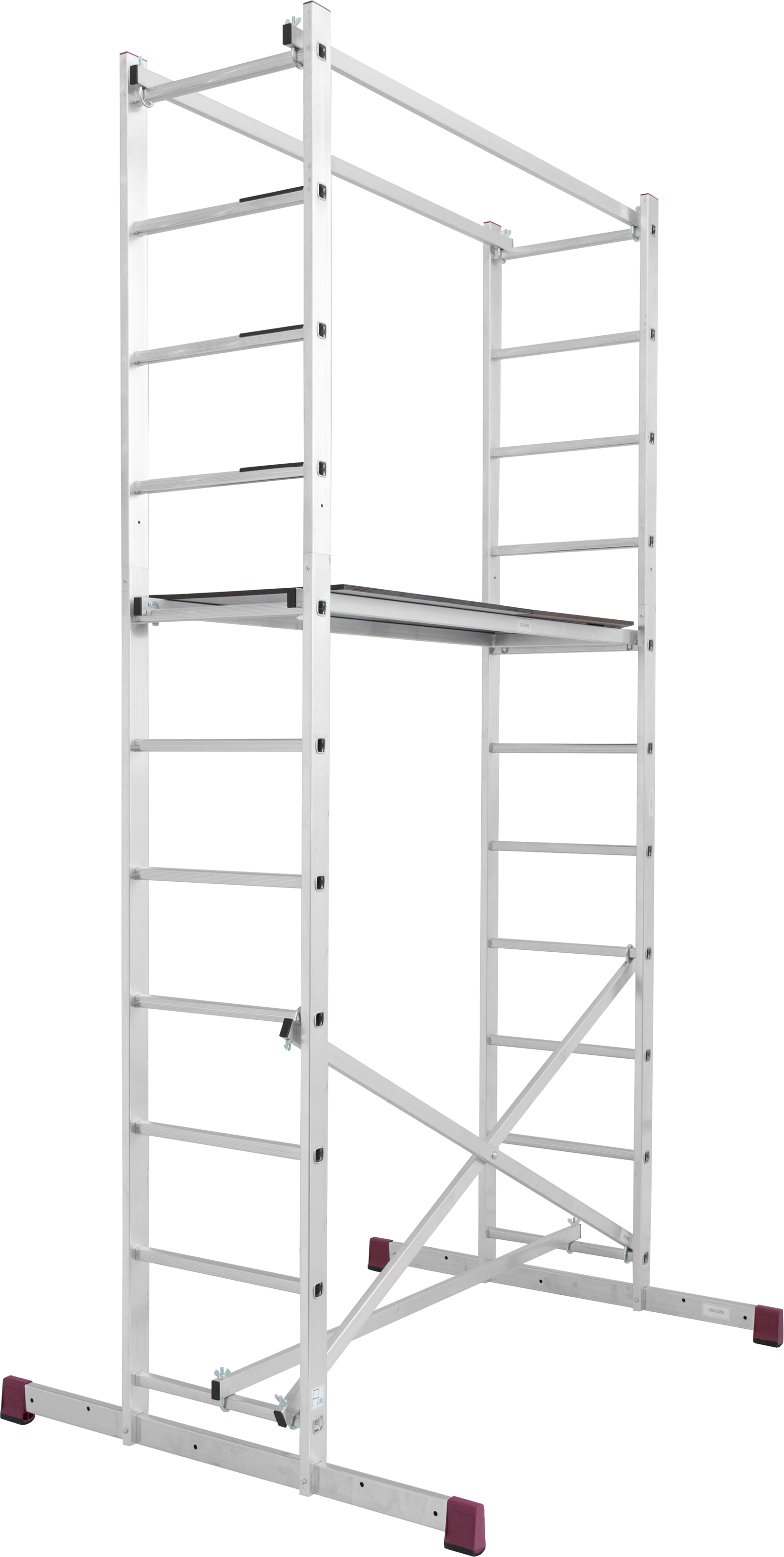 KRAUSE Arbeitsgerüst »CORDA«, Montagegerüst mit rutschsicherer Belagbühne 1,50 x 0,56 m