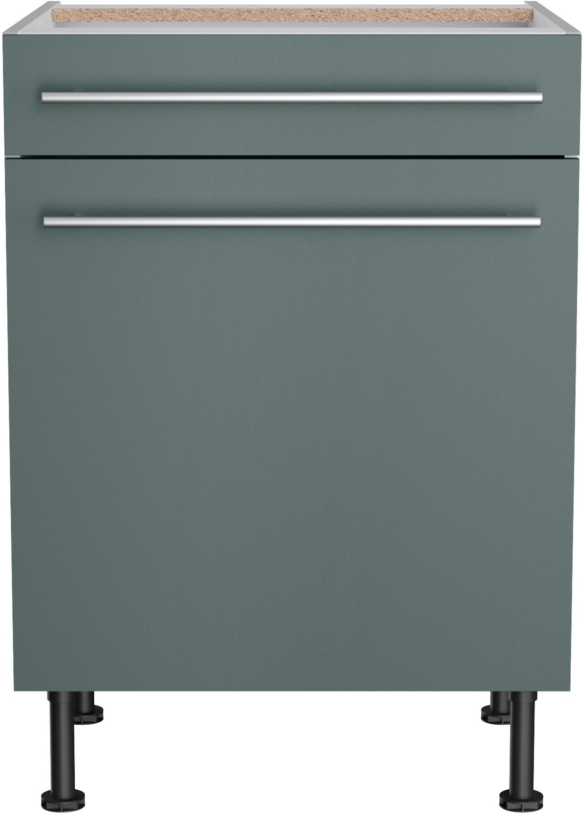 KOCHSTATION Unterschrank "KS-Bern2", Breite 60 cm, 1 Tür, 1 Schubkasten, 1 günstig online kaufen