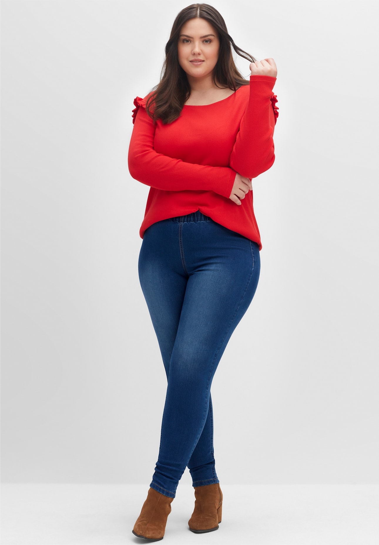 Sheego Jeansleggings, (2 tlg.)