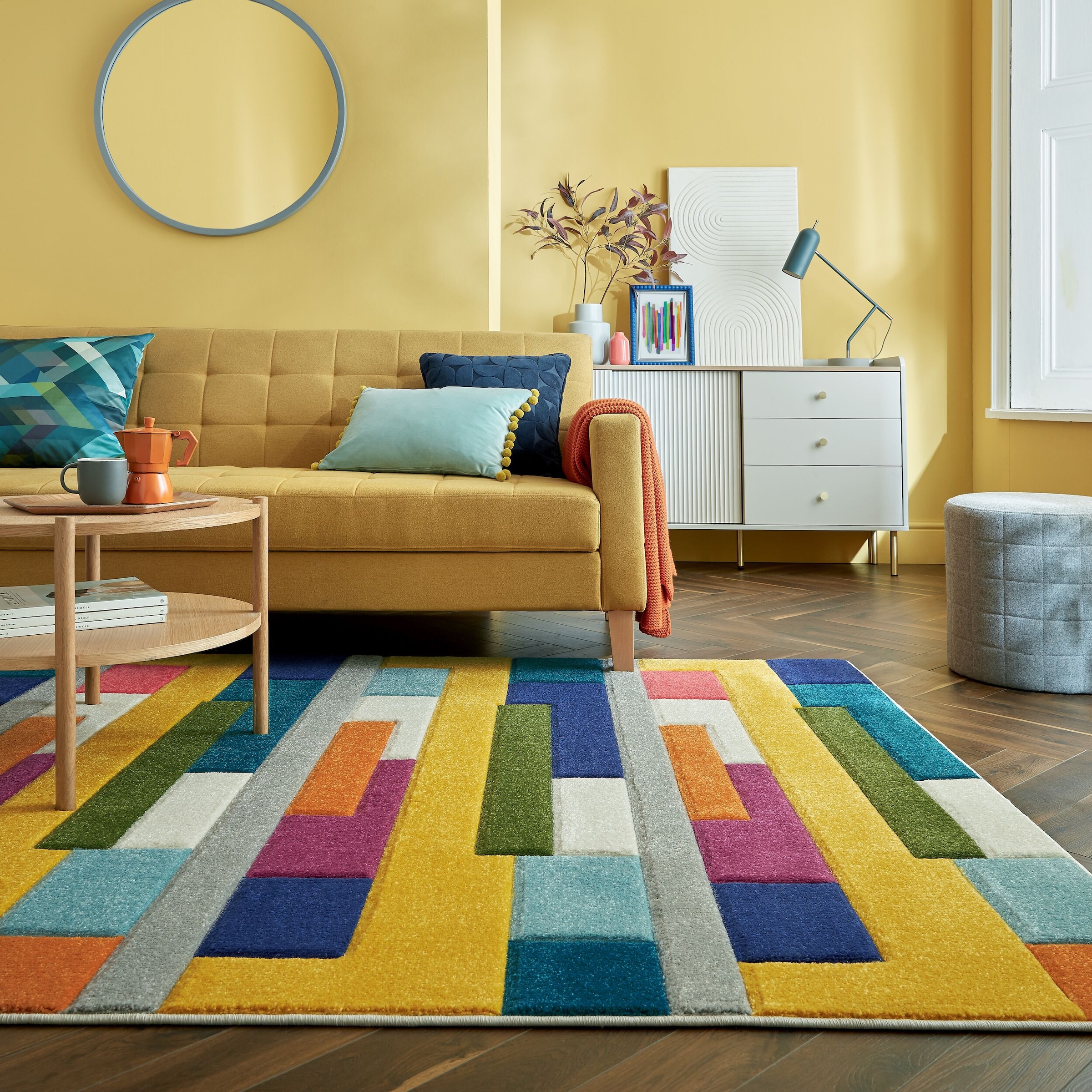 FLAIR RUGS Teppich »Spectrum«, rechteckig, 8 mm Höhe, Handgeschnitzt Teppich