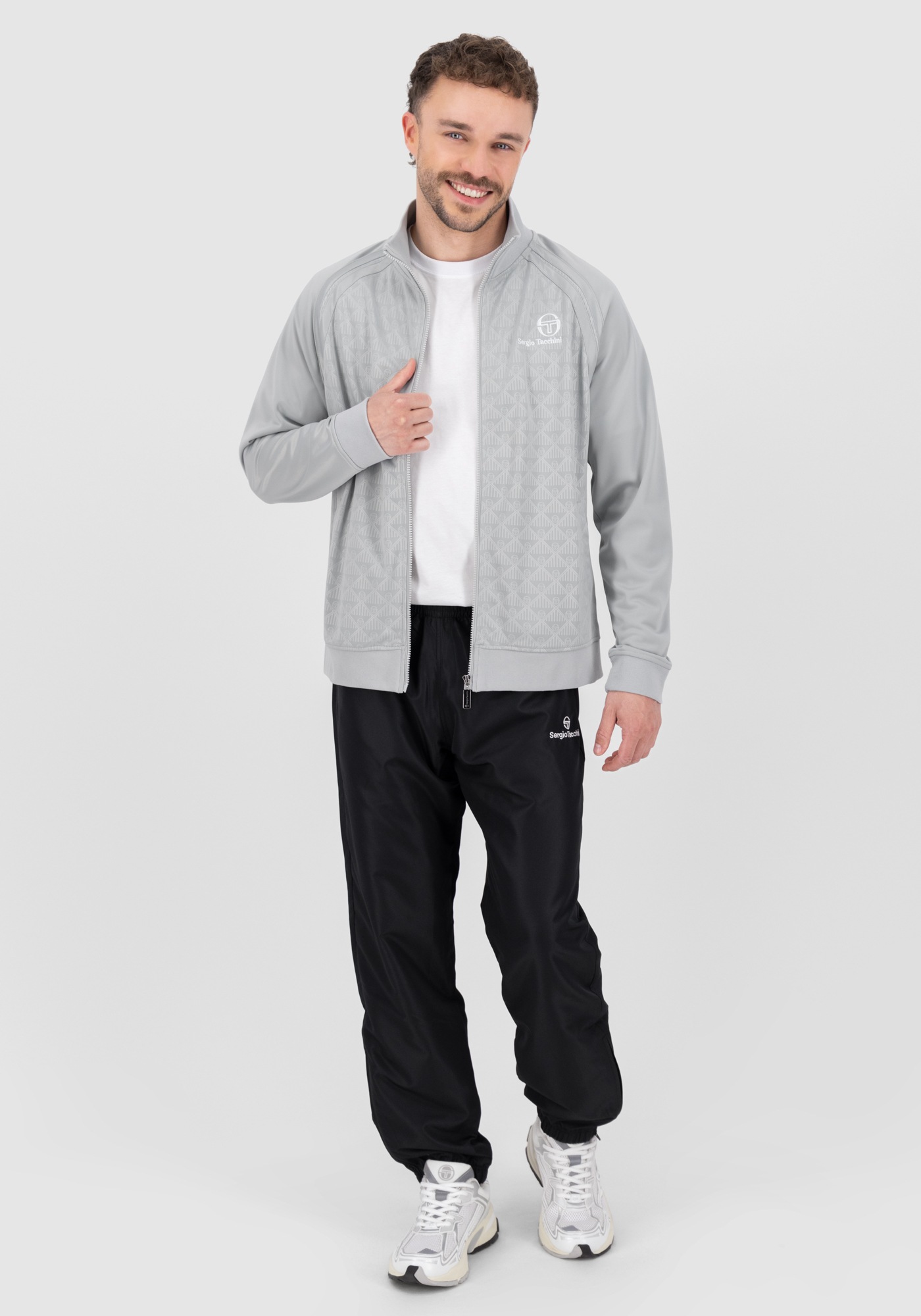 Sergio Tacchini Trainingsjacke »GHIBLI TT Herren«, ohne Kapuze, Trainingsjacke Herren, leichte Jacke, Retro, Sportjacke, Outdoor, Sale