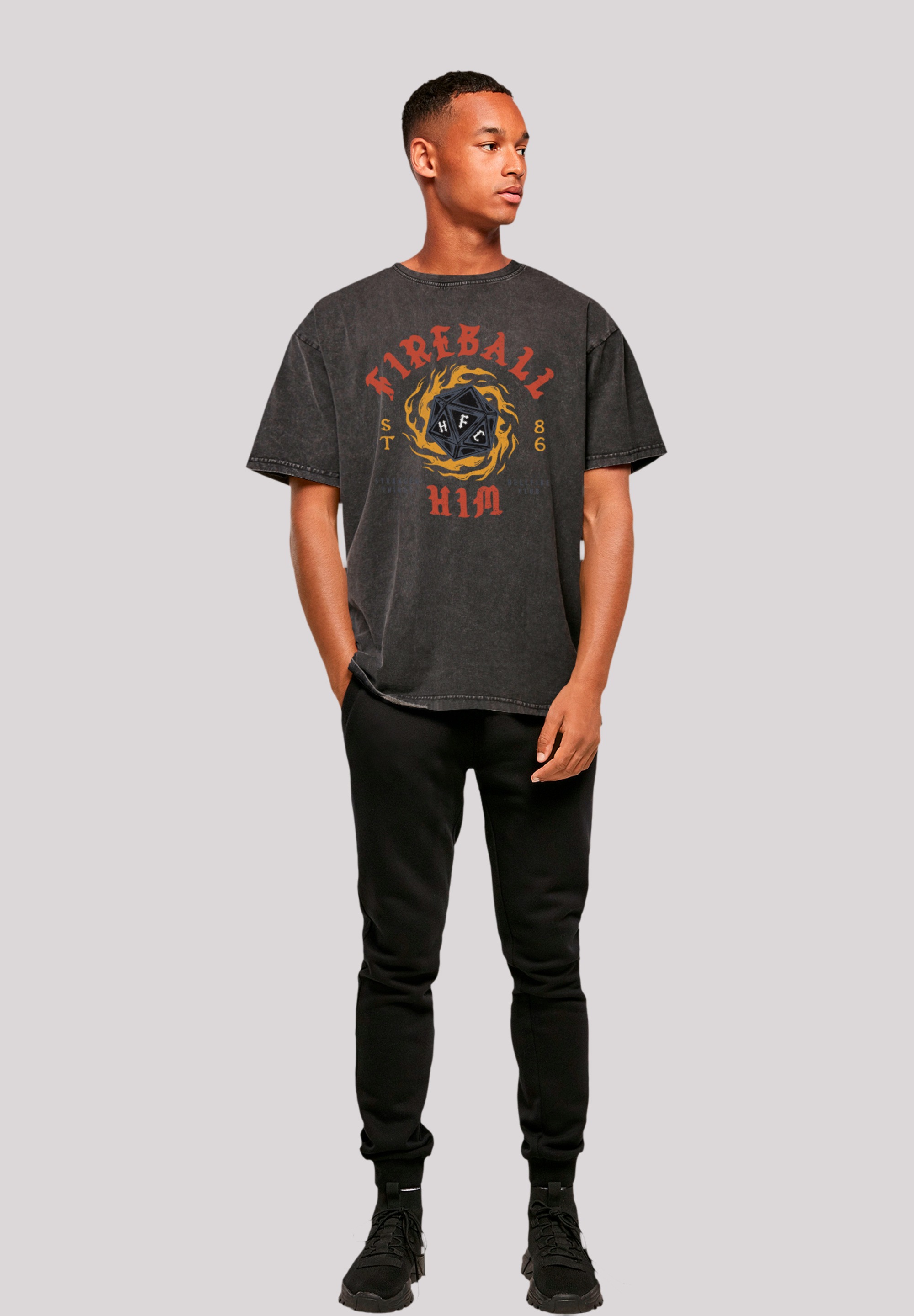 F4NT4STIC T-Shirt »Stranger Things Fireball Dice 86 Netflix TV Series«, Premium Qualität