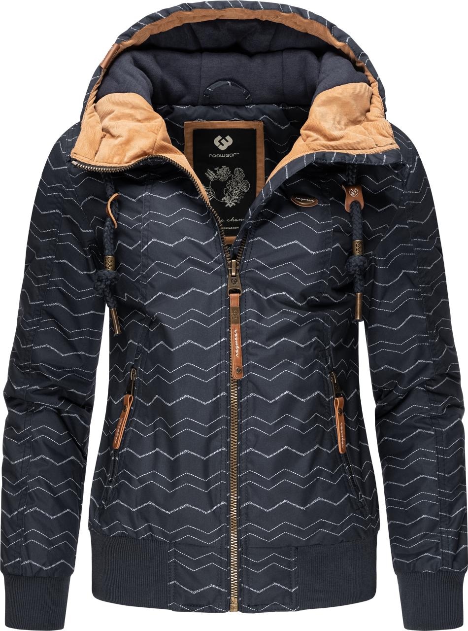 Ragwear Outdoorjacke "Druna Zig Zag Winter", mit Kapuze, sportliche Winterj günstig online kaufen