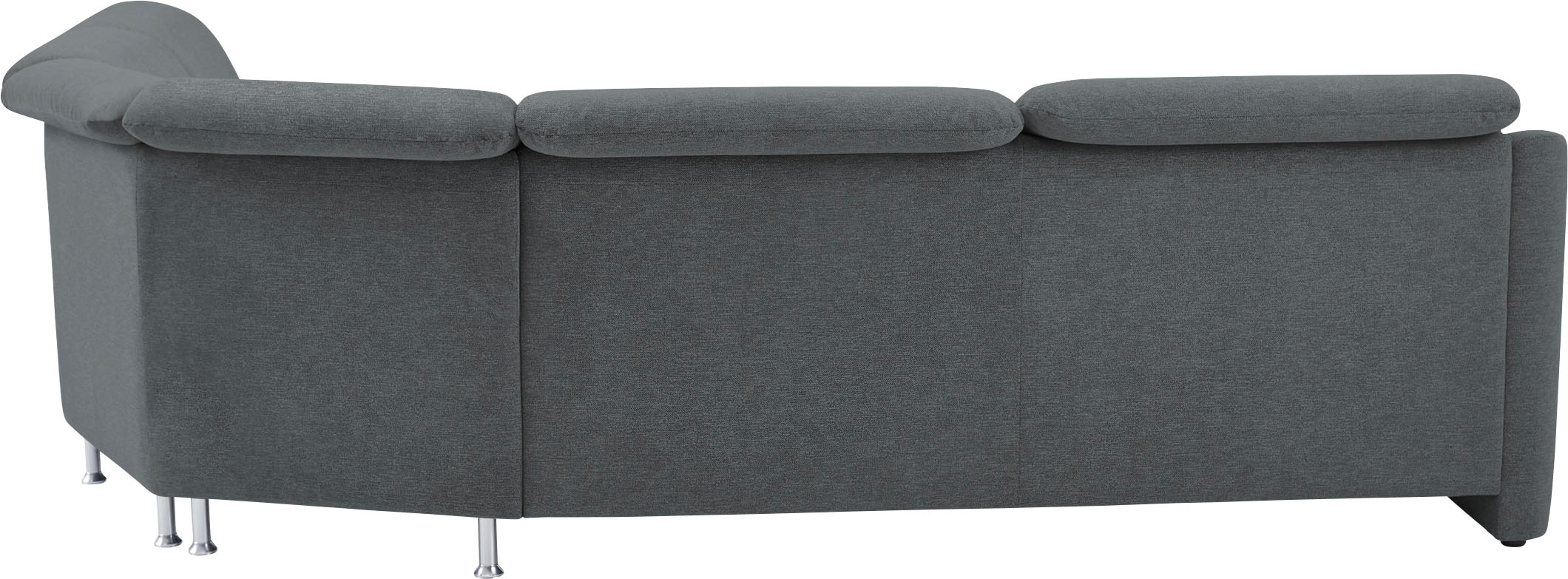 VILLA BECK Ecksofa »Garda L-Form«, (4 St.), inklusive Kopfteilverstellung, Stellmaß 277x245cm