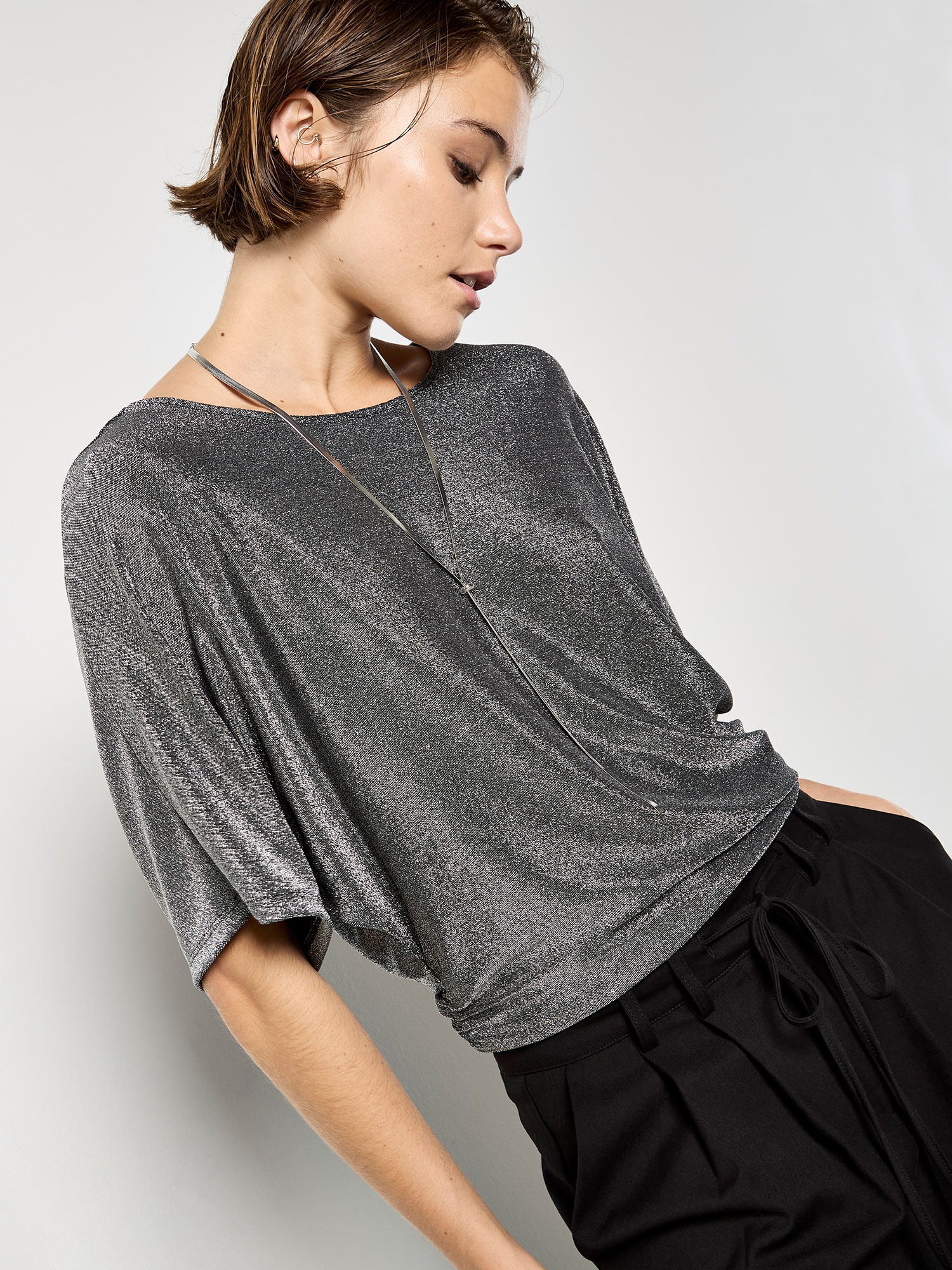 Apricot Paillettenshirt »Partyshirt«