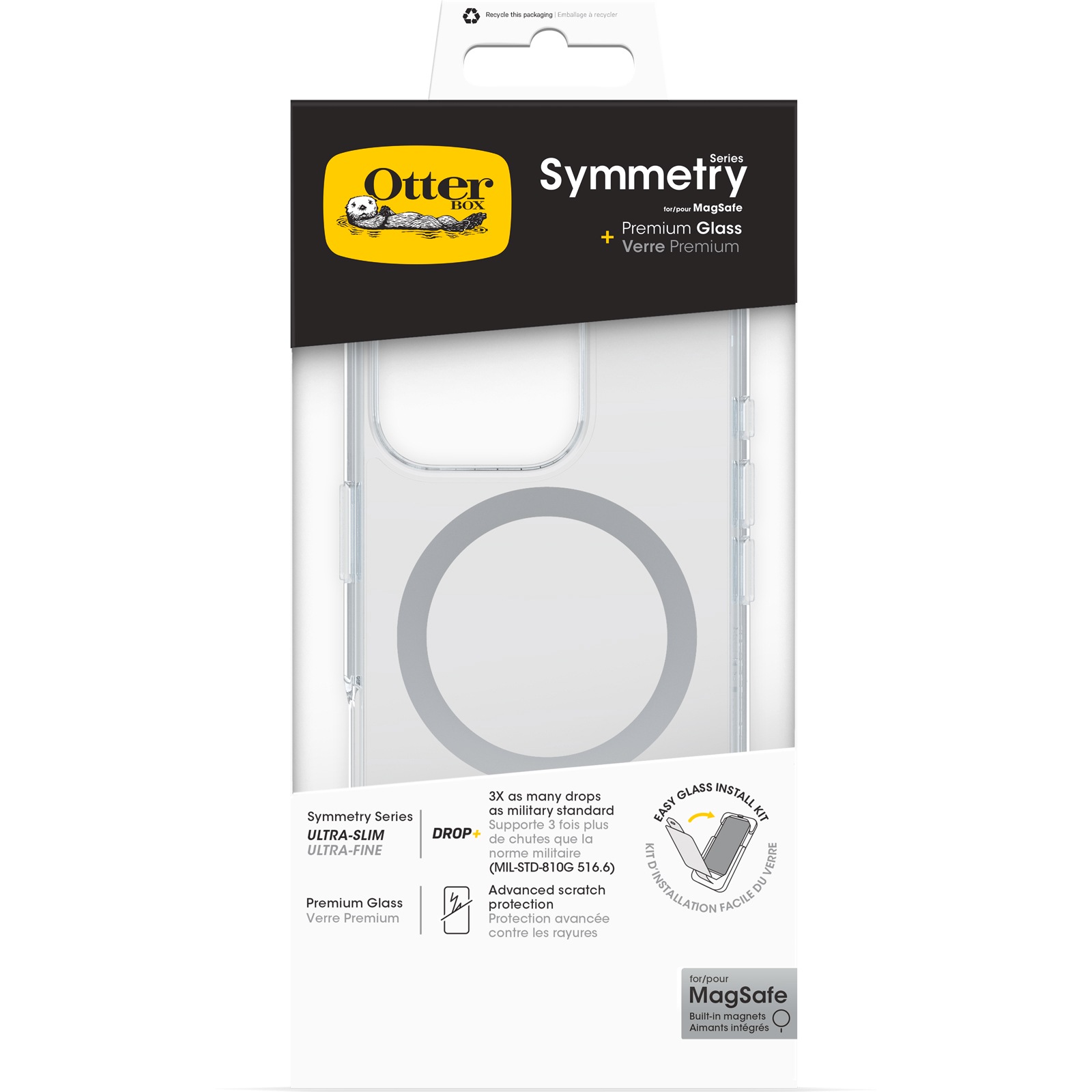 Otterbox Handyhülle »Symmetry MagSafe + Premium Glass«, Backcover, Schutzhülle, Handyschutzhülle, Case, Schutzcase, stoßfest