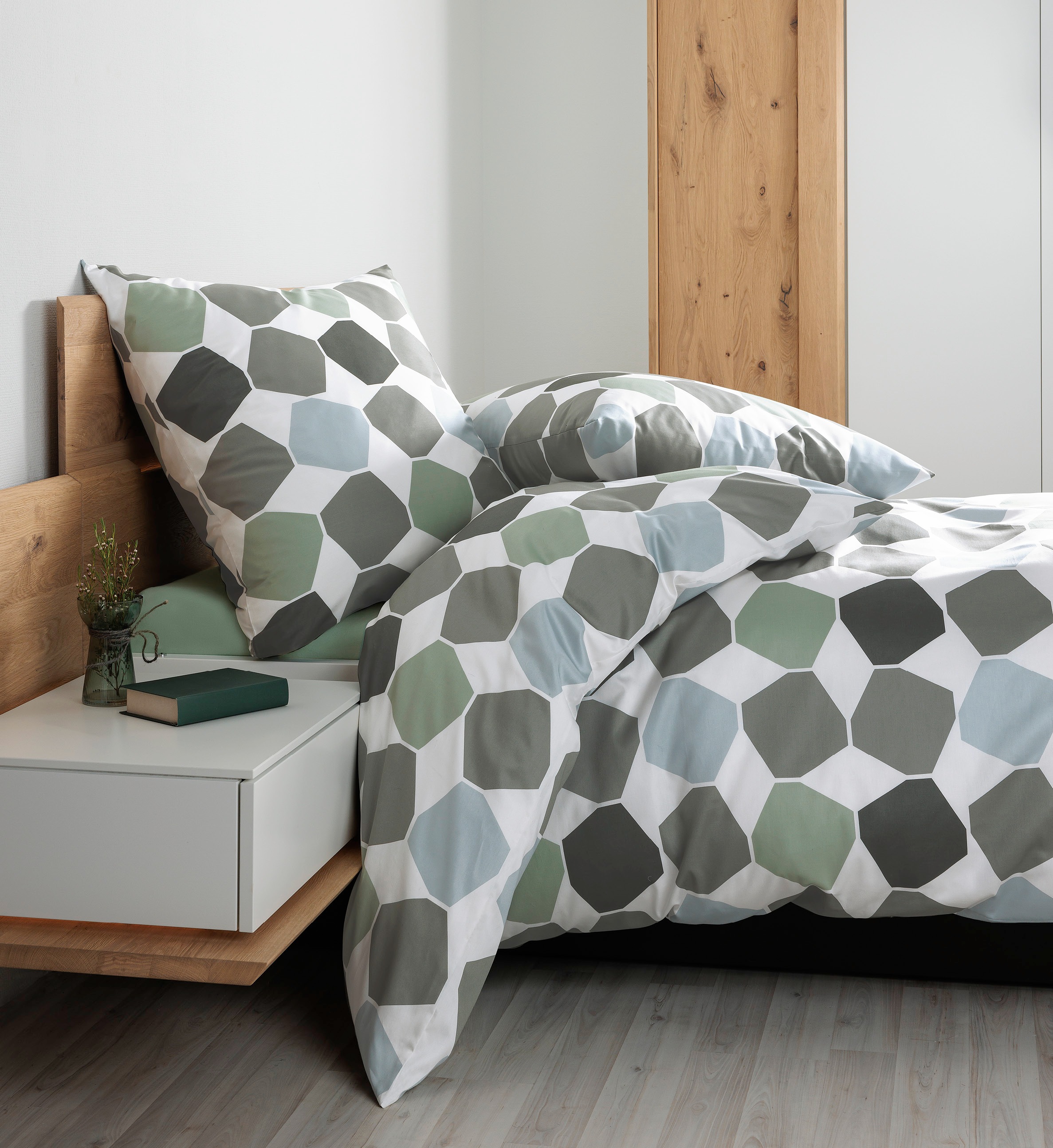 Janine Bettwäsche "Mako-Satin87106 06" mit Reissverschluss günstig online kaufen