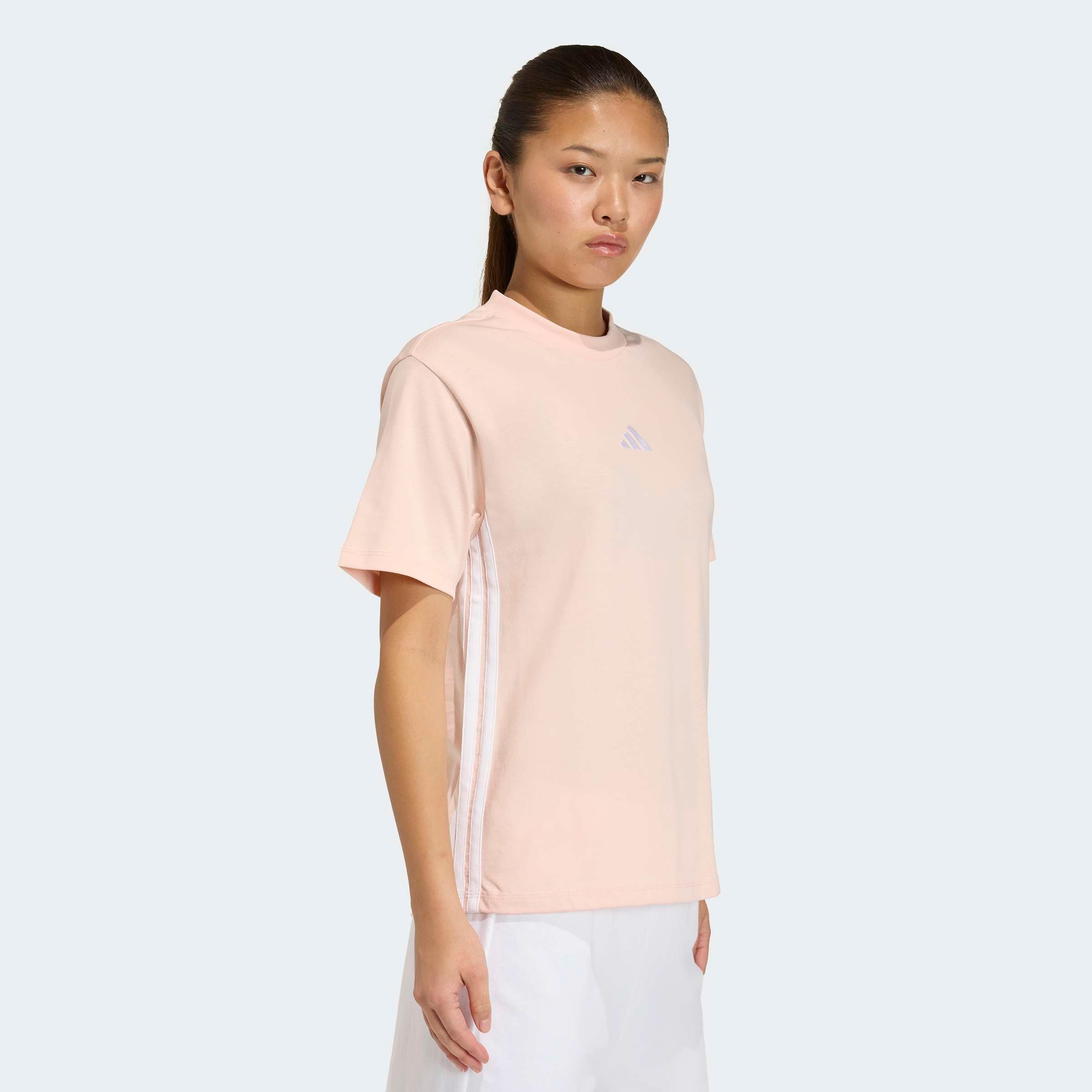 adidas Sportswear T-Shirt "ESSENTIALS 3-STREIFEN COTTON" günstig online kaufen