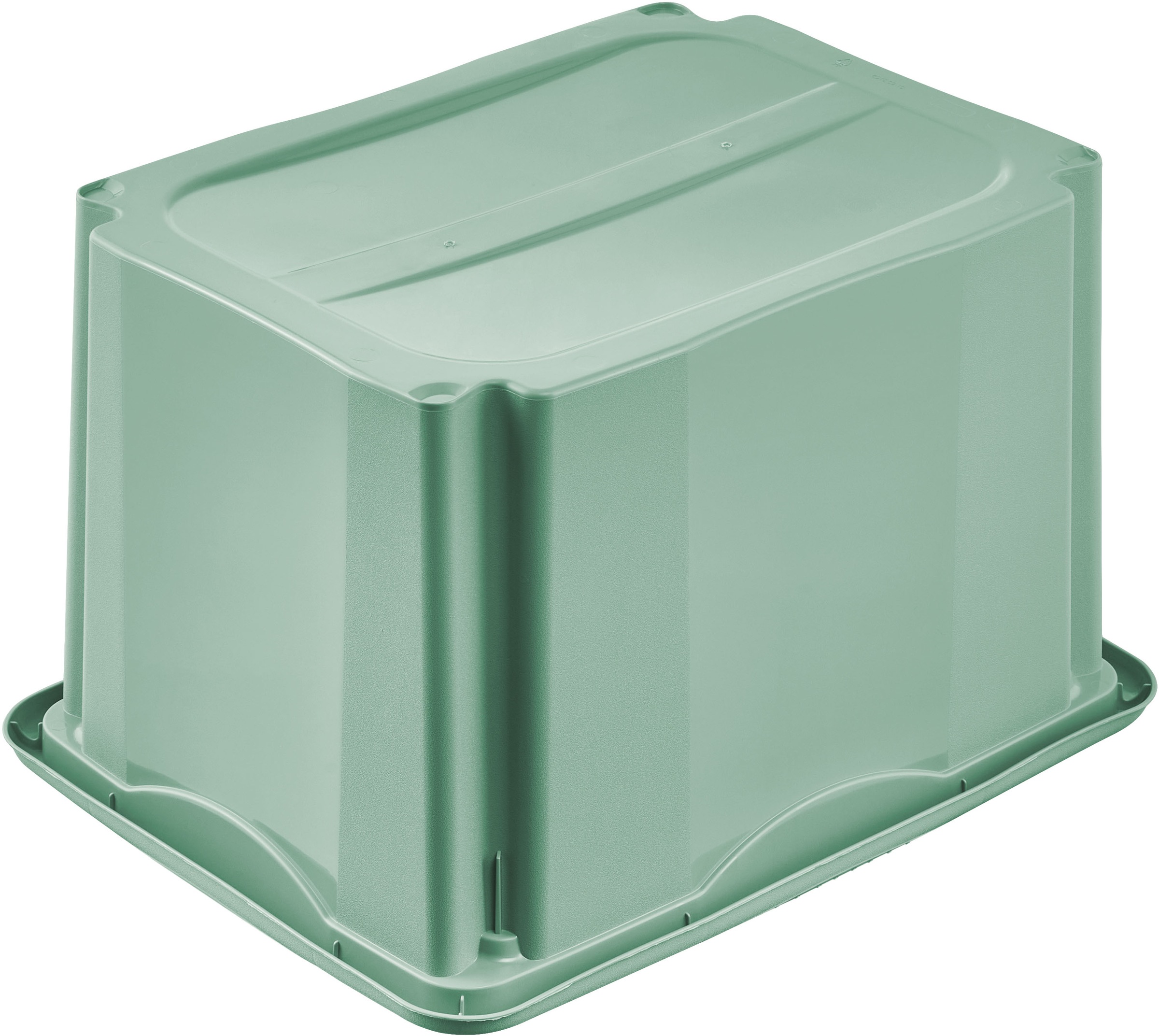 keeeper Aufbewahrungsbox »Emil, Box mit Deckel, 2er Set, 30 L, 45 x 35 x 27 cm« ineinander und aufeinander stapelbar