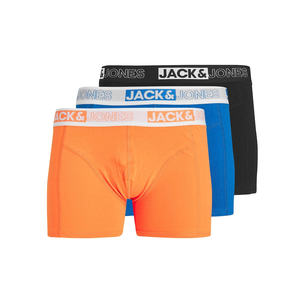 Jack & Jones Boxershorts »JACYAKU TRUNKS 3 PACK«, (Packung, 3 St.)