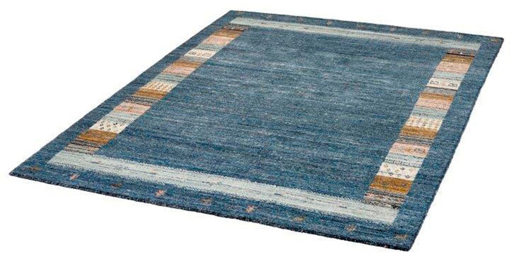 Dekowe Wollteppich »Bradley«, rechteckig, 14 mm Höhe, Handweb Teppich, Kurzflor, reine Wolle, handgewebt, Orient-Optik