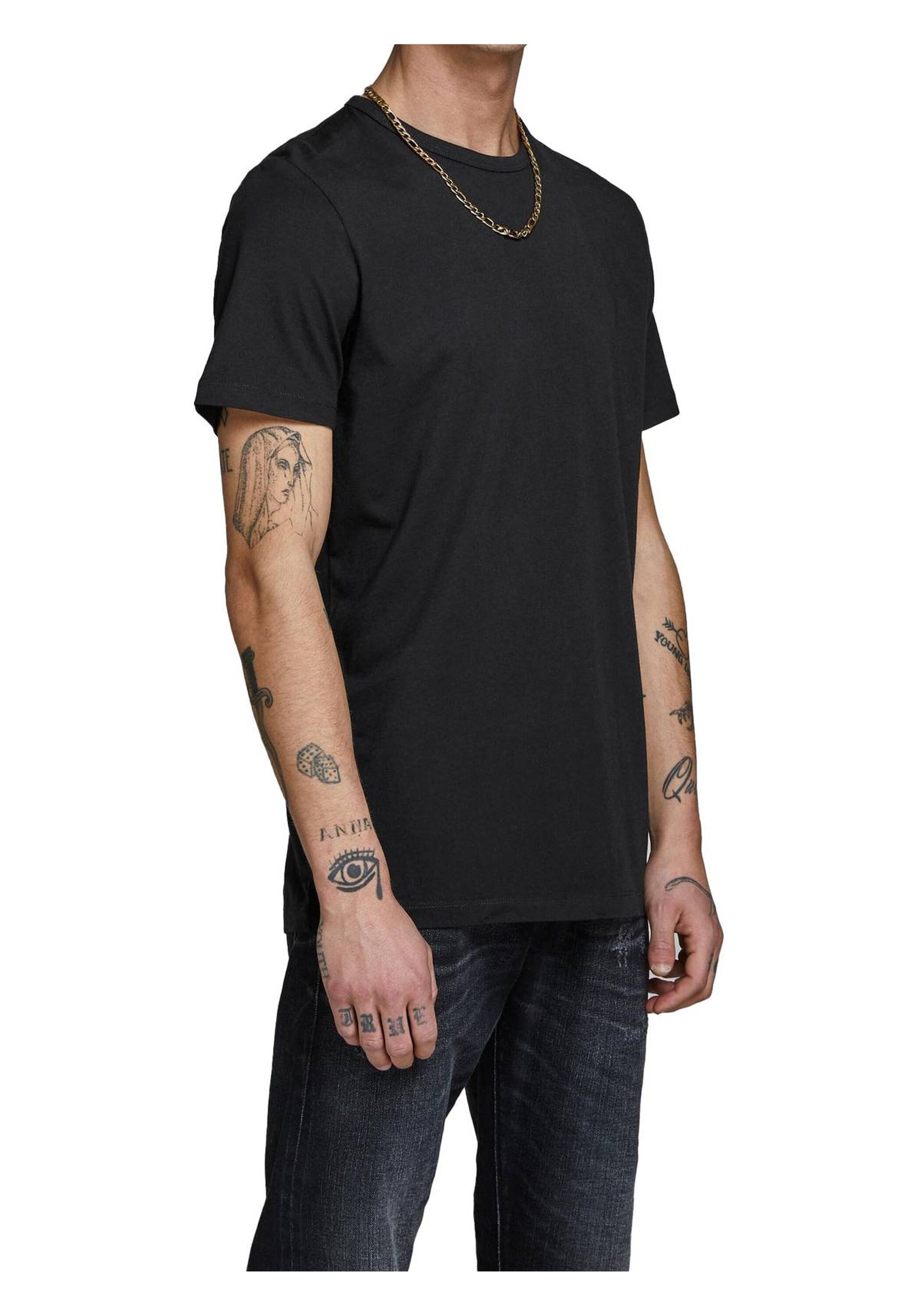 Jack & Jones T-Shirt "T-Shirt JACBASIC CREW NECK TEE 2PK 4er Pack" günstig online kaufen