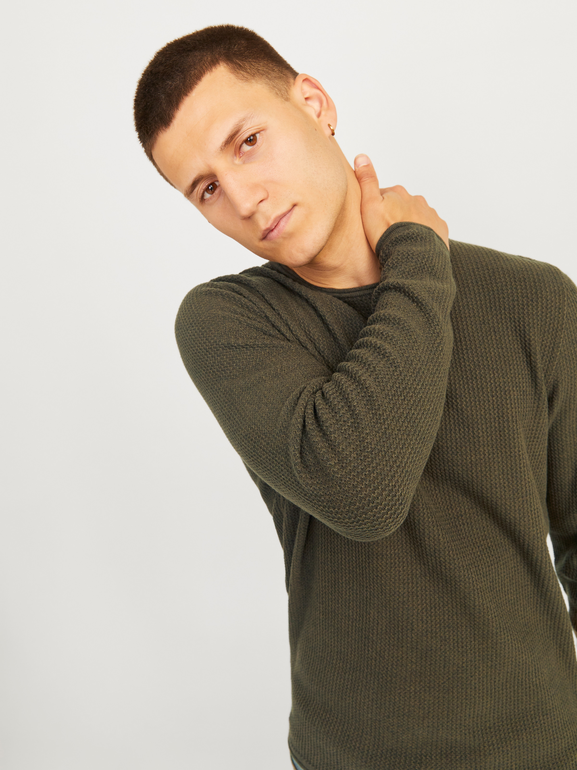 Jack & Jones Rundhalspullover "JJECOOPER KNIT CREW NECK NOOS", in Strick Op günstig online kaufen