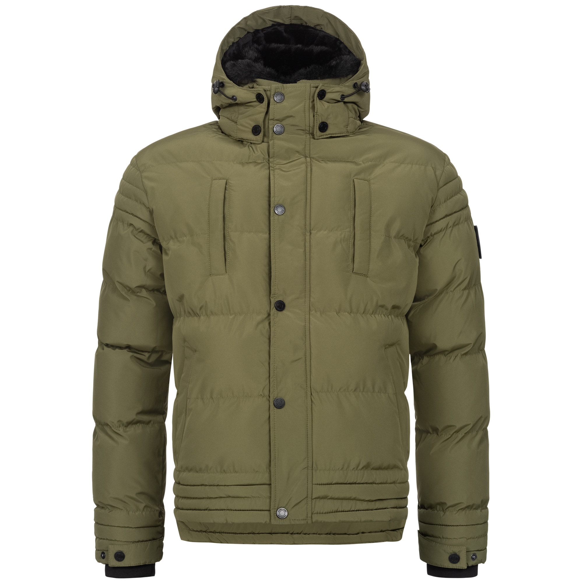 Alessandro Salvarini Winterjacke »ASFabiano«, mit warmem Teddyfell und abnehmbarer Kapuze