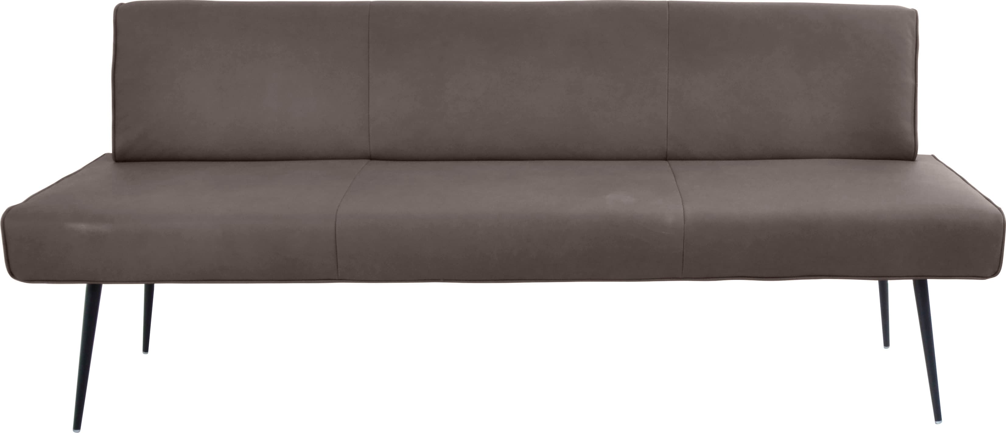 K+W Komfort & Wohnen "Giacomo I Polsterbank" Metallfüsse in schwarz, wahlweise in der Breite 200cm oder 177cm