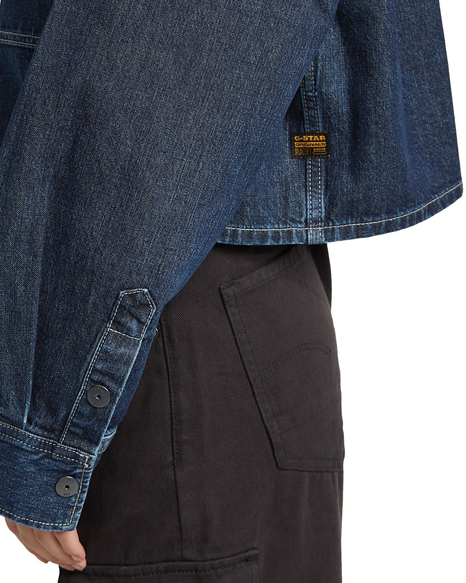 G-STAR Langarmshirt »Boxy 2-Pocket Overshirt«