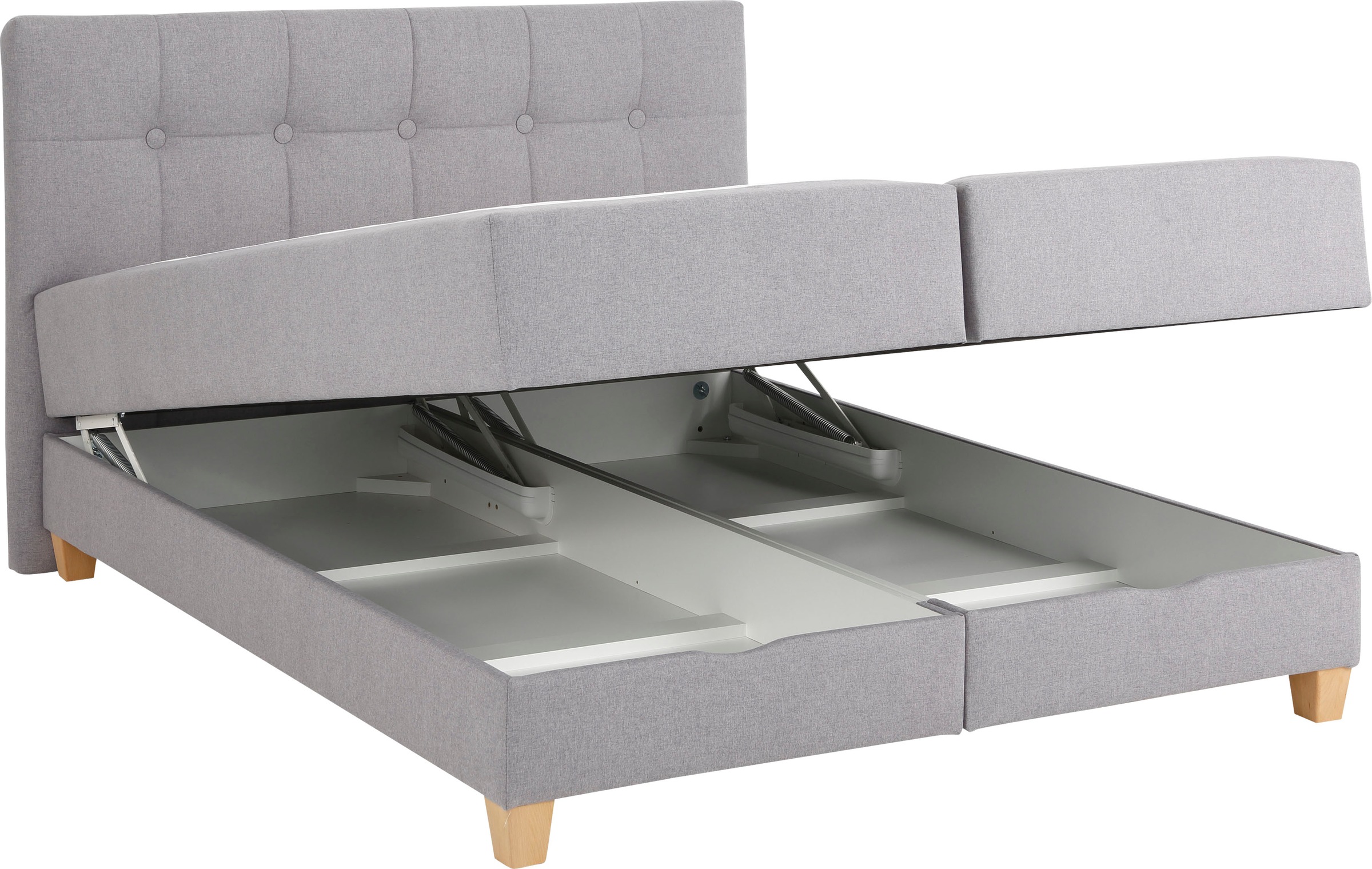 Home affaire Boxbett »Lonrai«, in H2,H3 & H4 und XXL - Überlänge 220cm wählbar, inkl. Topper