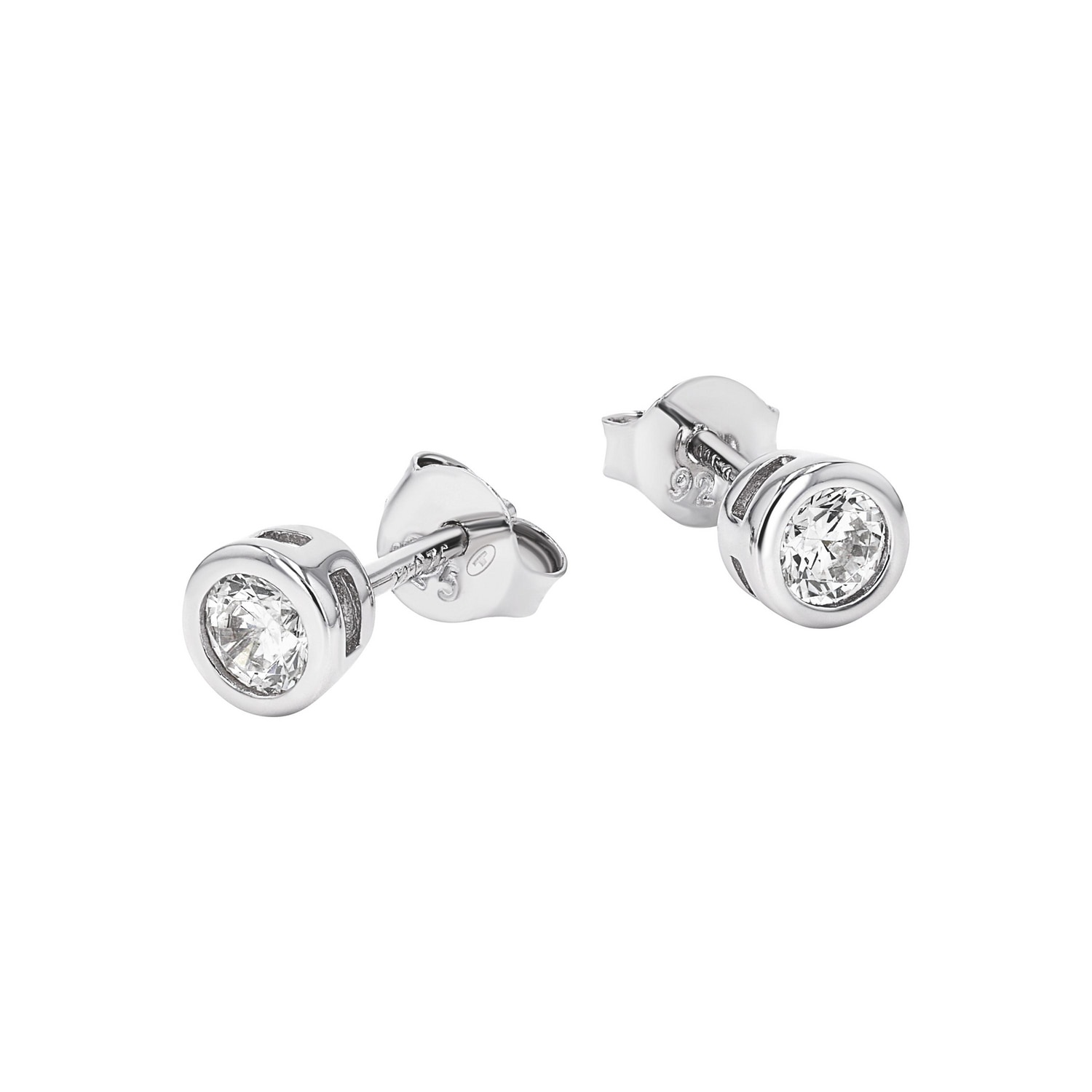 TOM TAILOR Paar Ohrstecker »Schmuck Geschenk Silber 925 Solitär« mit Zirkonia (synth.)