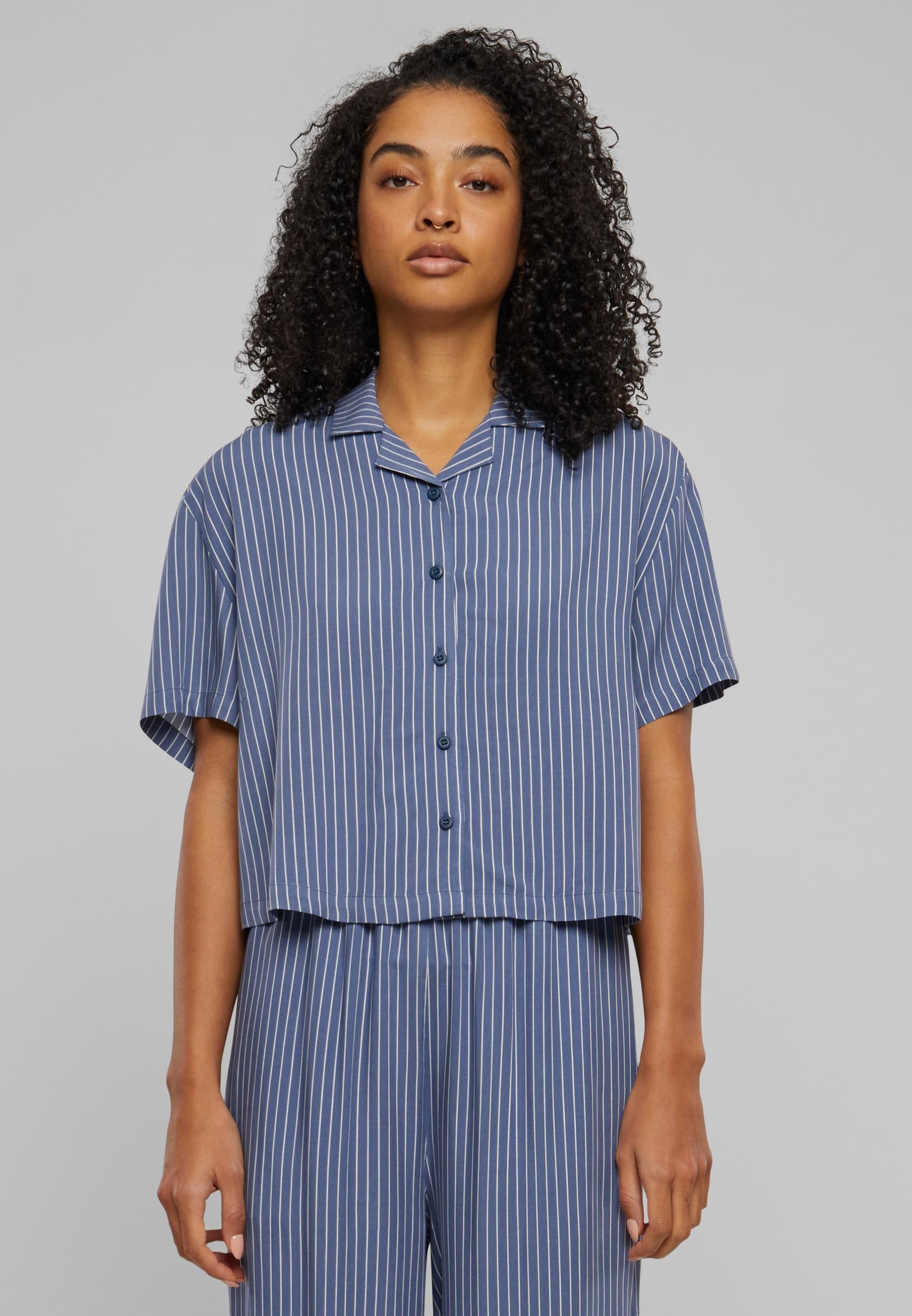 URBAN CLASSICS T-Shirt »Urban Classics Damen Ladies Resort Shirt«, (1 tlg.)