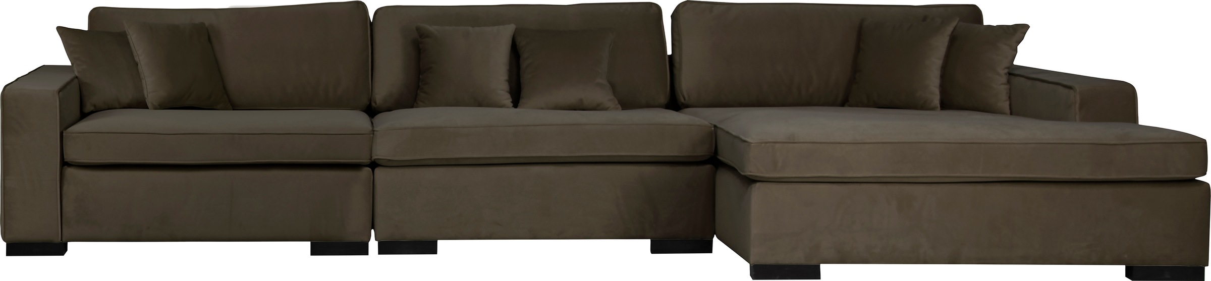 Home affaire Sofa-Eckelement »Skara XXL L-Form«, Lounge-Sofa XXL mit Federkern-Polsterung, in vielen Bezugsvarianten