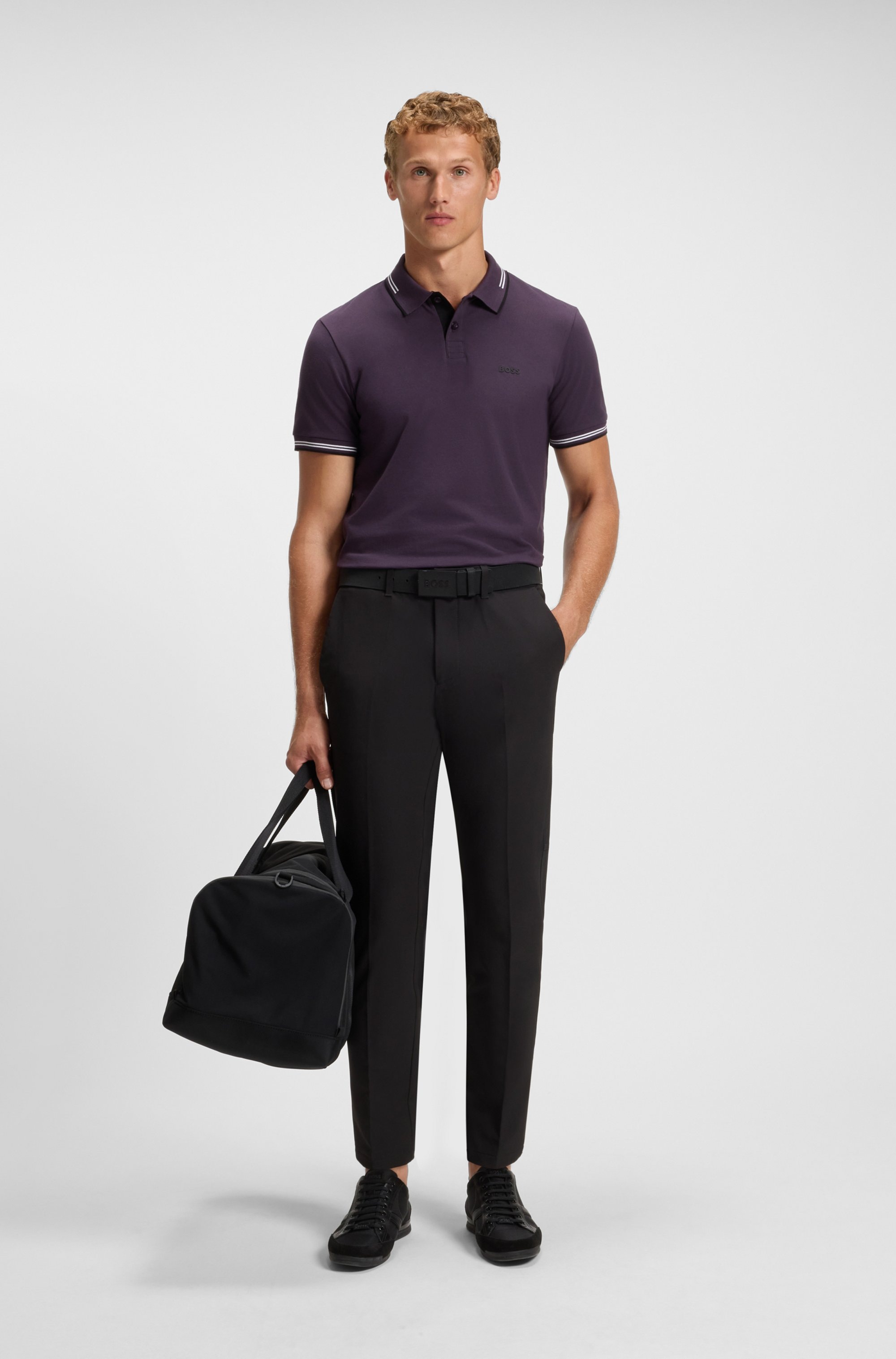 BOSS GREEN Poloshirt »Paul Slim Fit Stretch-Baumwoll-Pique« mit Polokragen