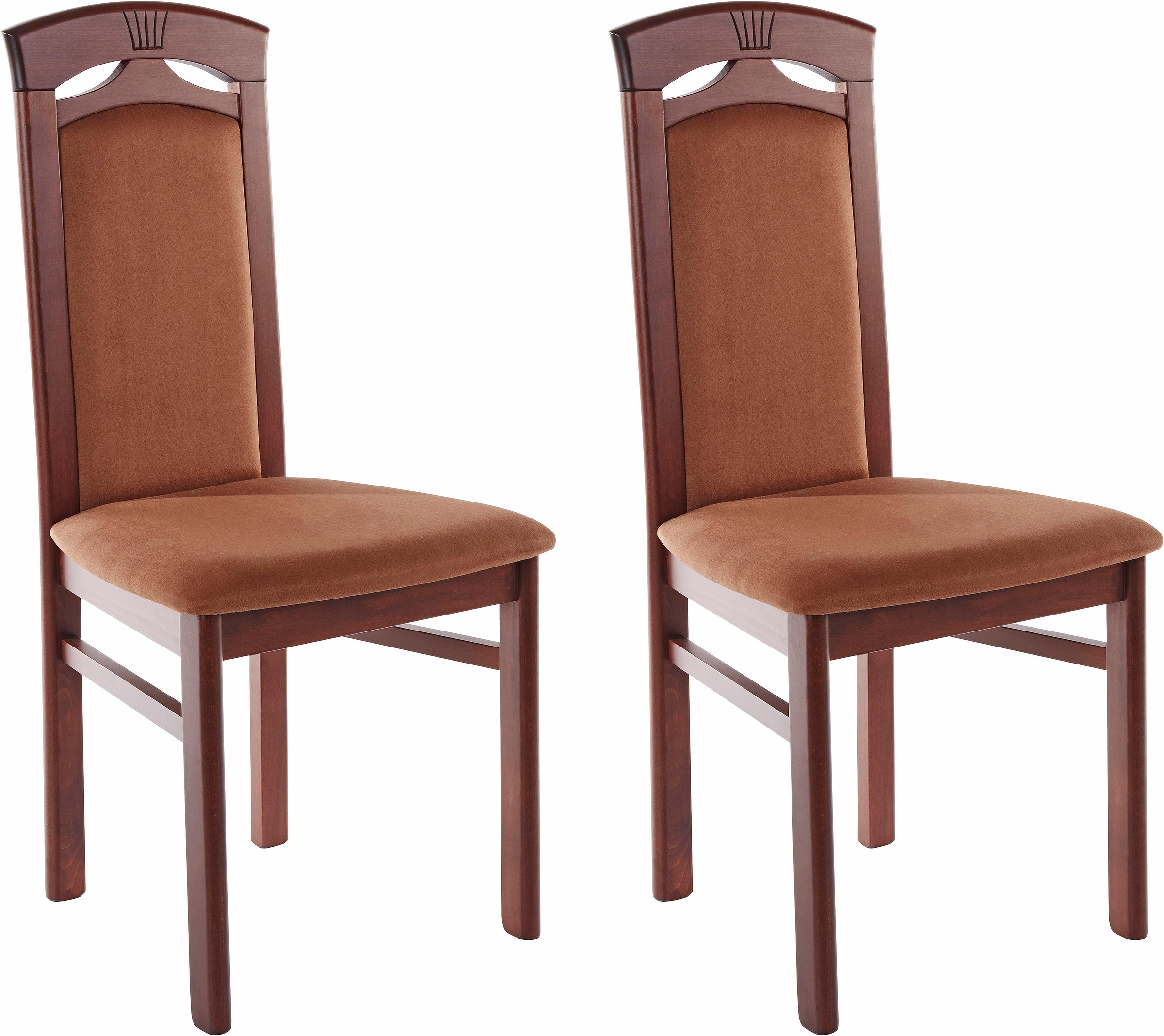 Home affaire Esszimmerstuhl "Anthony" (Set) 2 Stk.Holzstuhl mit dekorativen günstig online kaufen