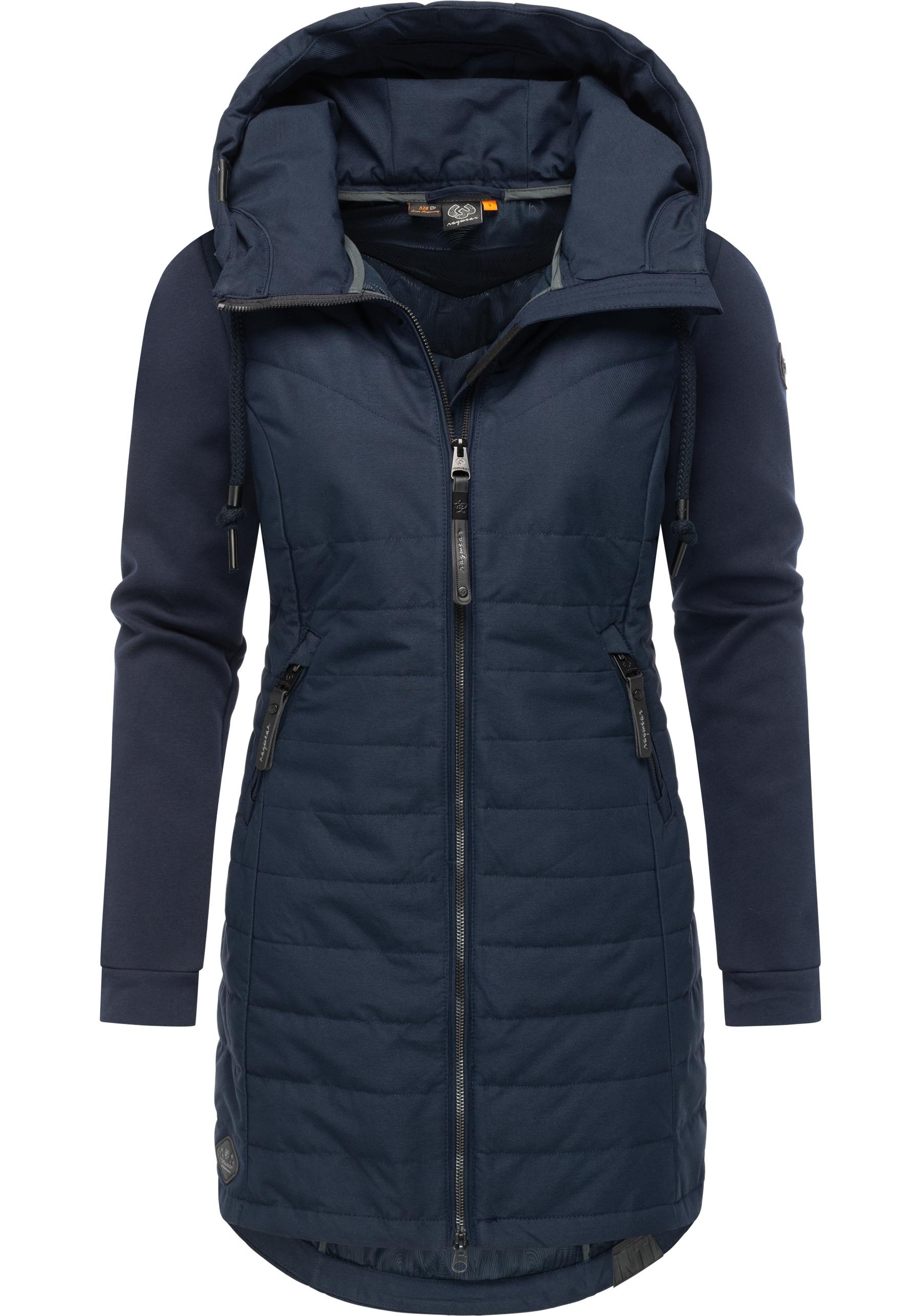 Ragwear Steppmantel "Lucinda Long" Mantel aus modernem Materialmix mit Kapu günstig online kaufen