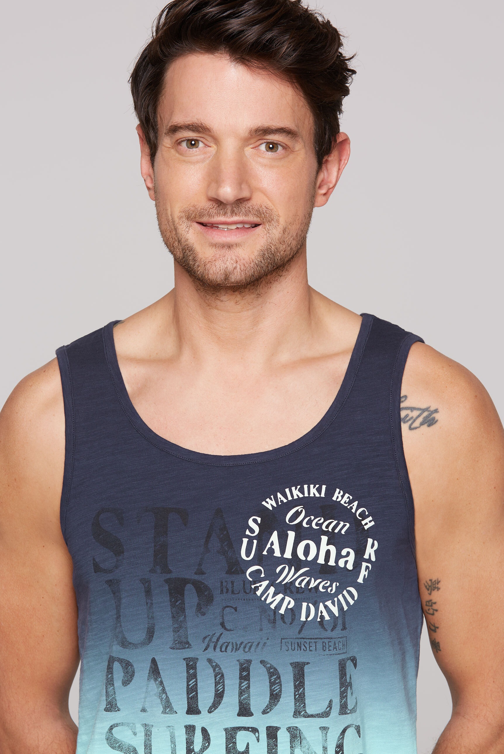 CAMP DAVID Tanktop, aus Baumwolle