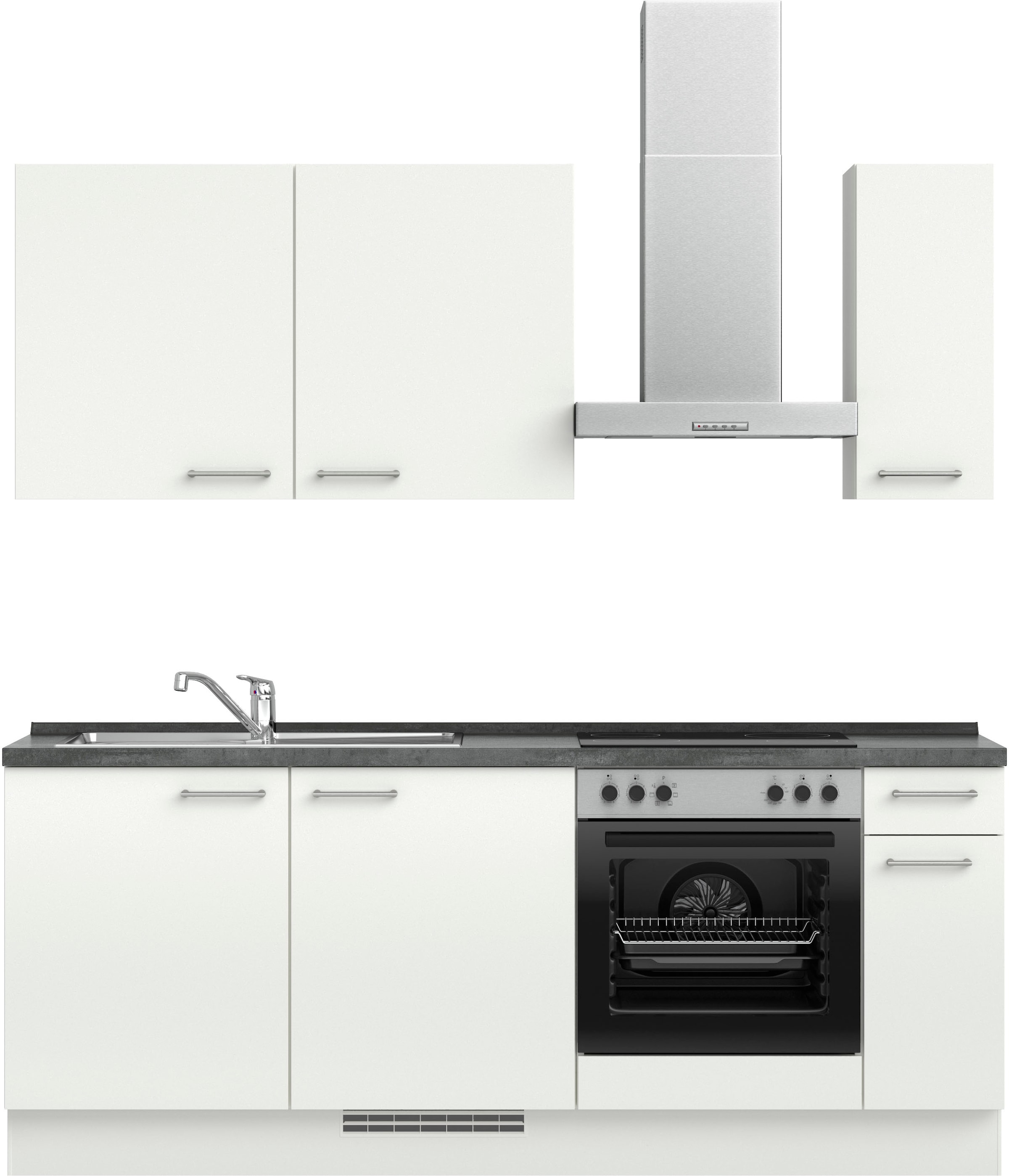 nobilia Küchenzeile ""Laser I", Ausrichtung wählbar, Breite 210 cm" vormont günstig online kaufen