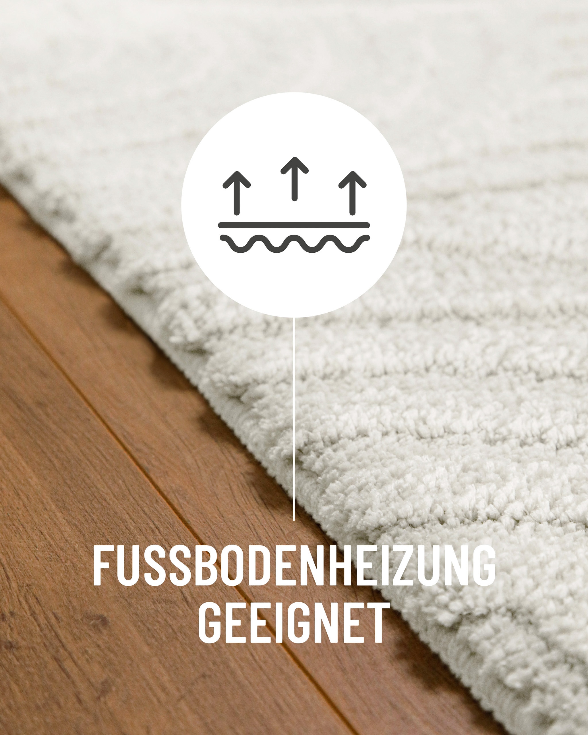Wecon home Badematte »Fiete« Höhe 25 mm rutschhemmend beschichtet schnell trocknend Badteppich, Hoch-Tief-Effekt, weich, rutschhemmend, waschbar, getuftet