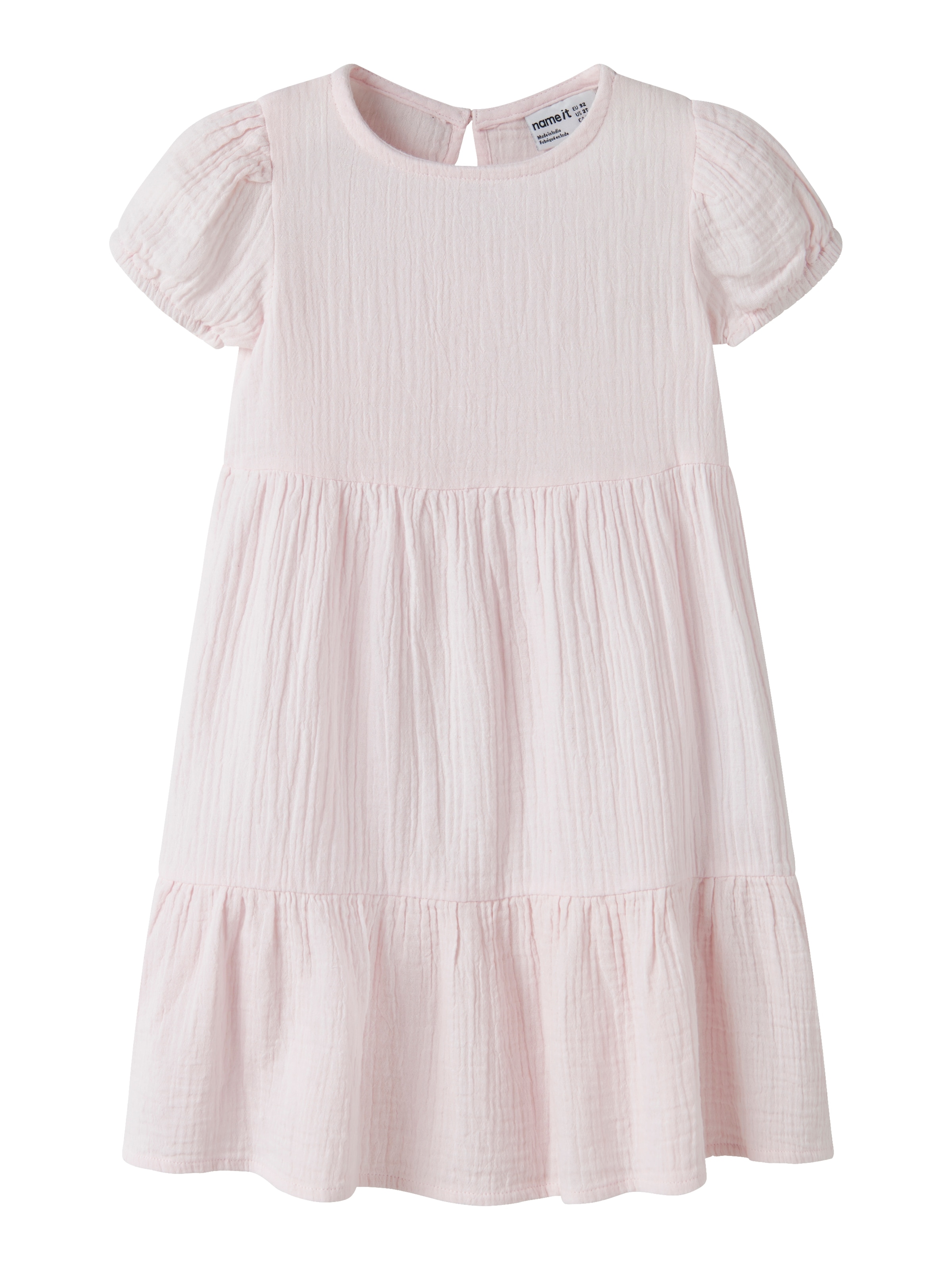 Name It Tunikakleid »NMFJASMIN SS DRESS NOOS« Baumwolle - Musselin, mit Volant
