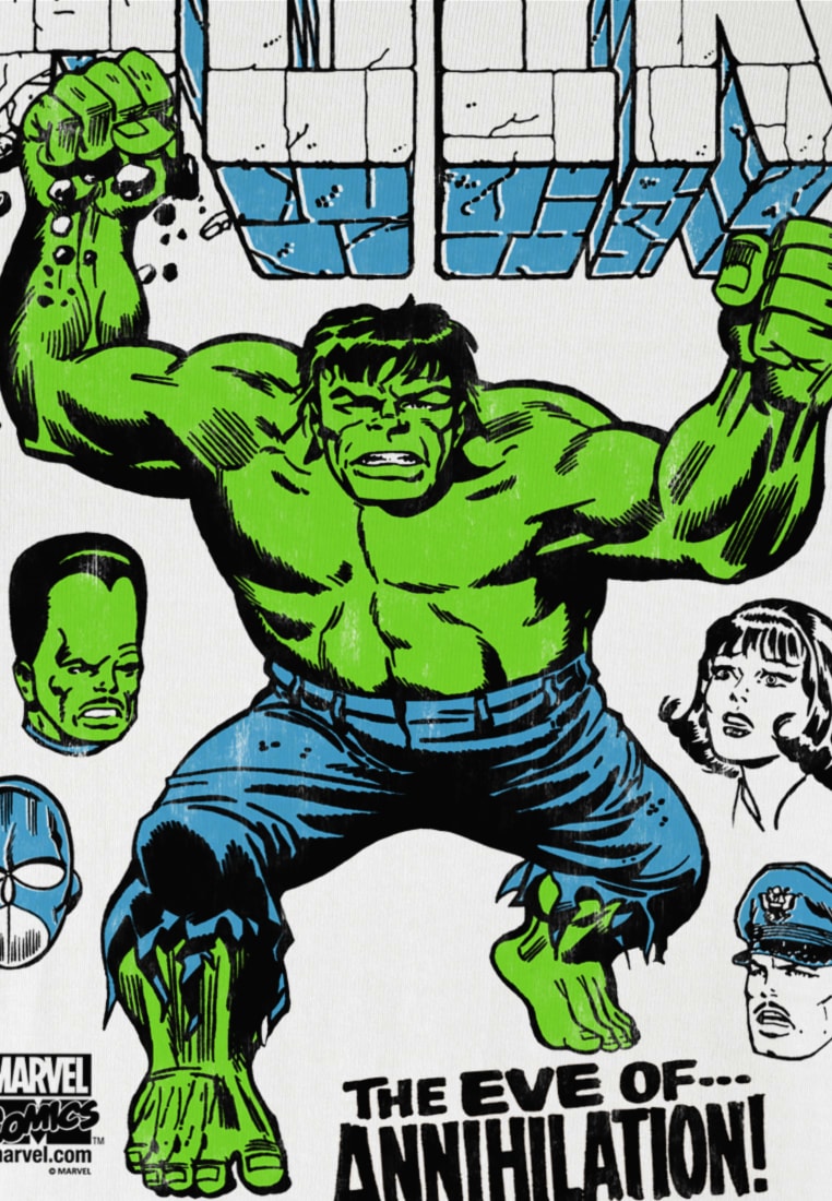 LOGOSHIRT T-Shirt »Hulk - Marvel«, mit coolem Frontprint
